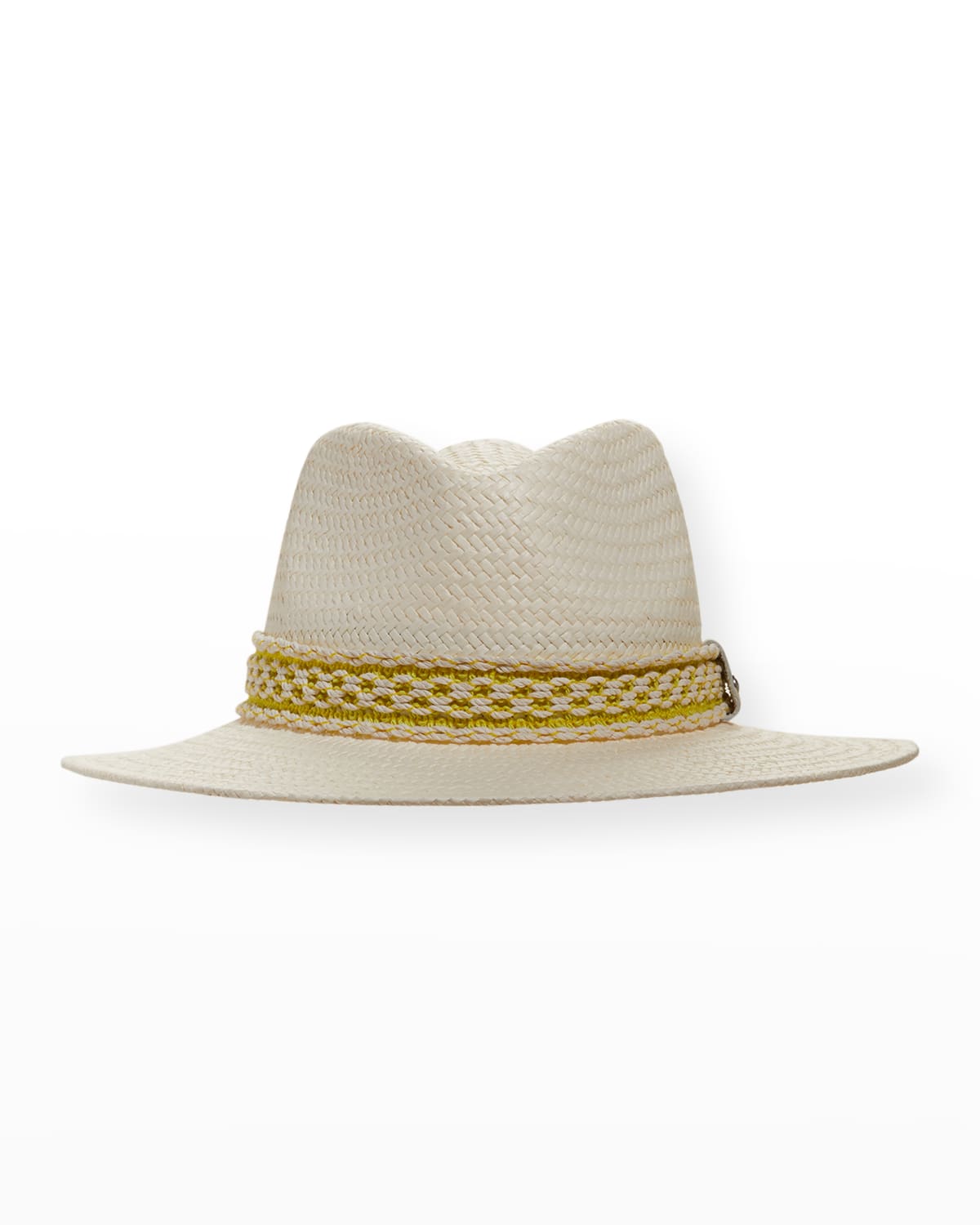Rag & Bone Straw Packable Fedora Hat In Ivory