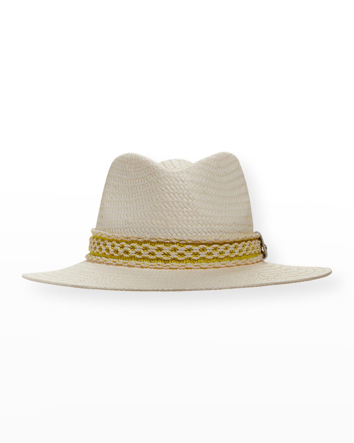 Packable Straw Fedora in Ivory Joywant Men main image 2