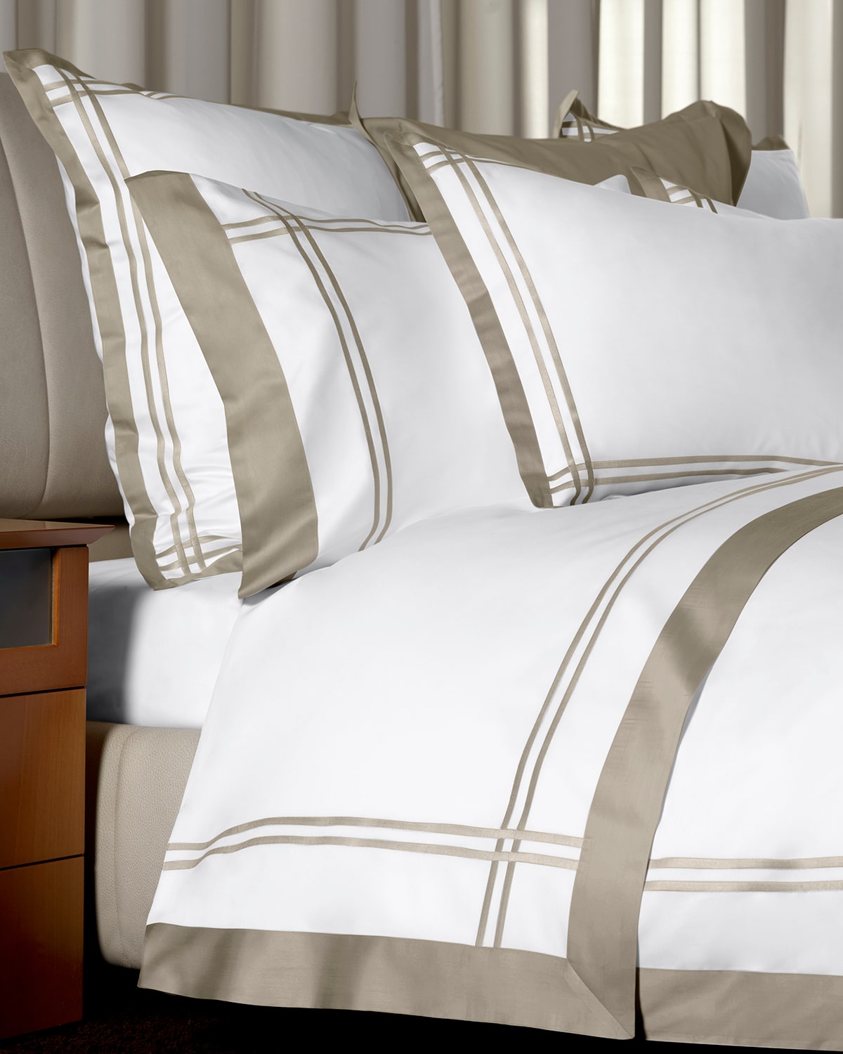 Signoria Firenze Sinfonia 400 Thread Count Queen Flat Sheet In Gray