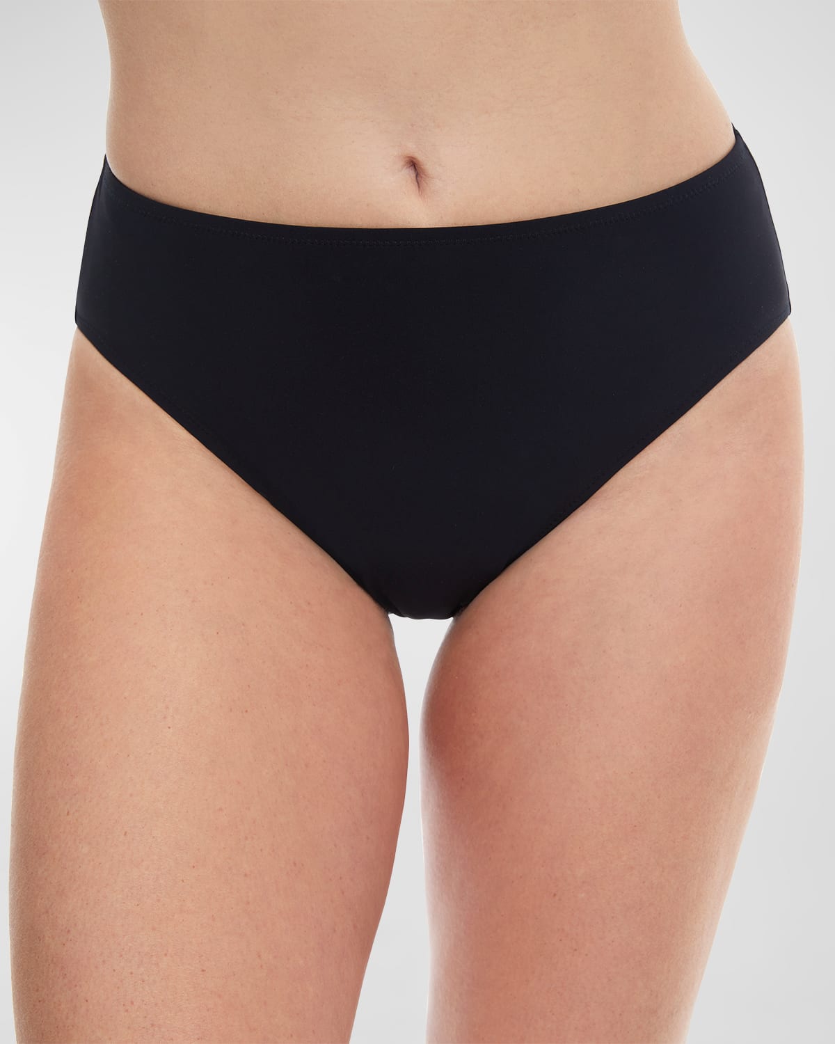 Gottex High-waisted Bikini Bottoms In Black