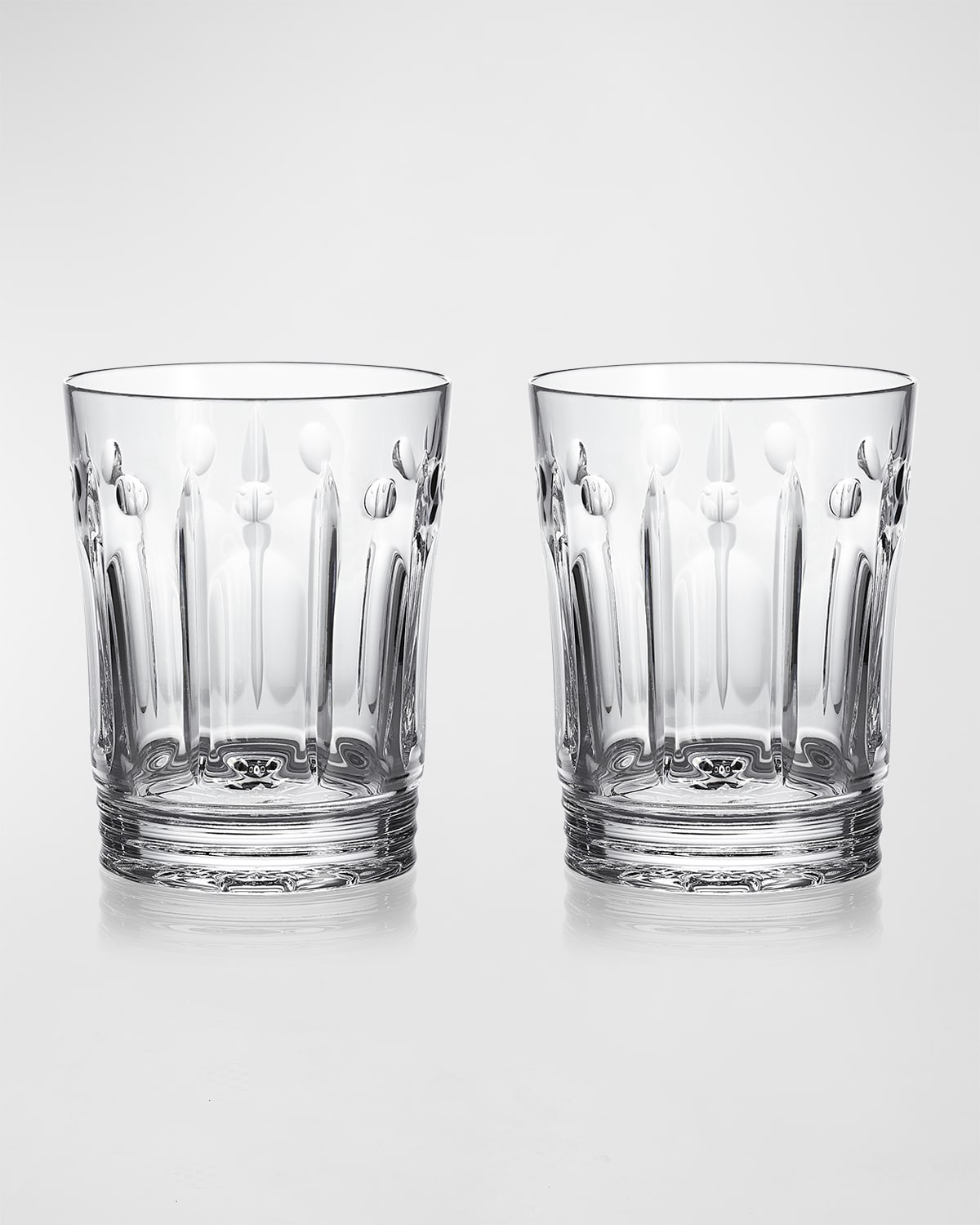 Winter Rose Crystal Double-Old Fashioned, Set of 2