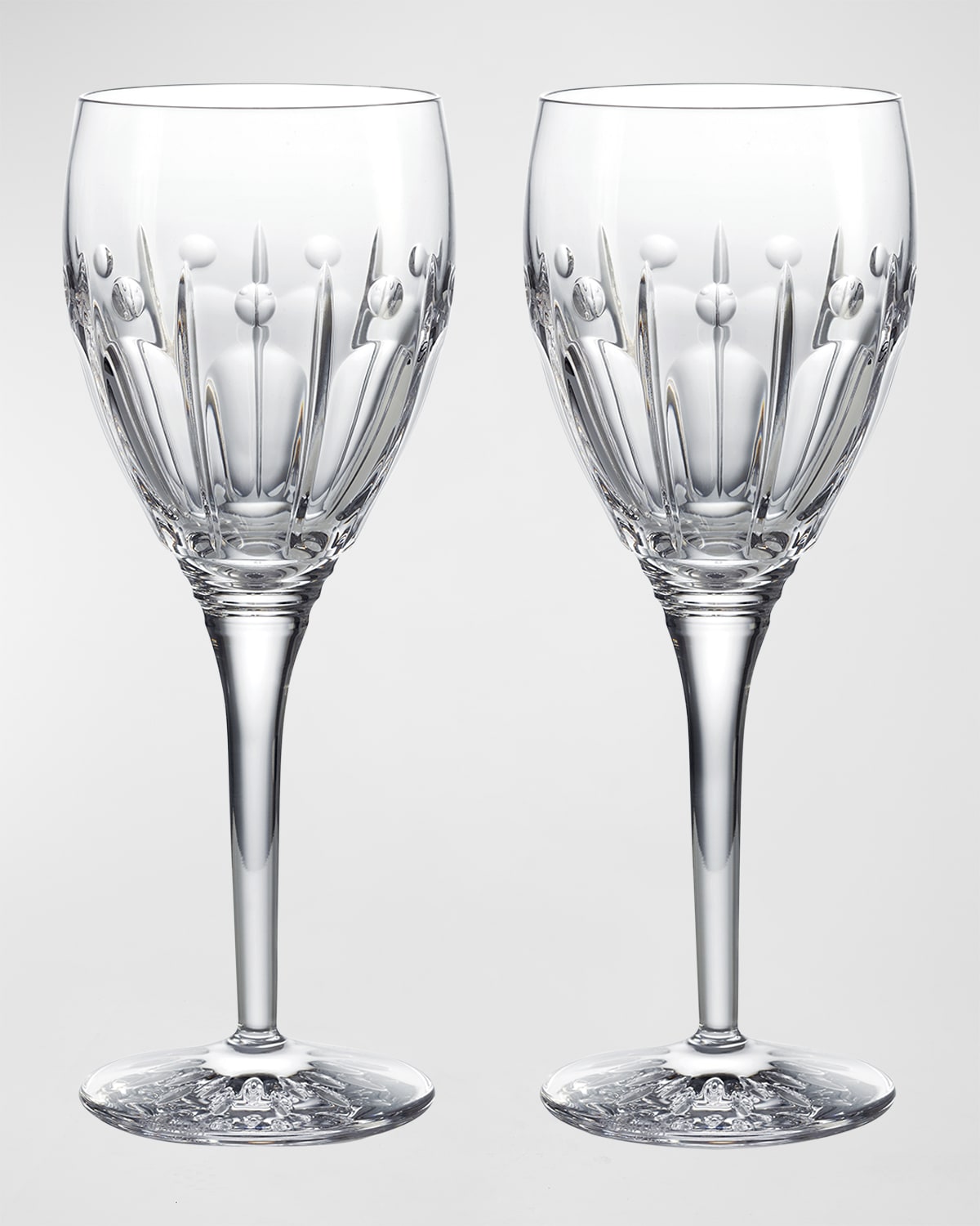 Winter Rose Wine Glasses, Set of 2