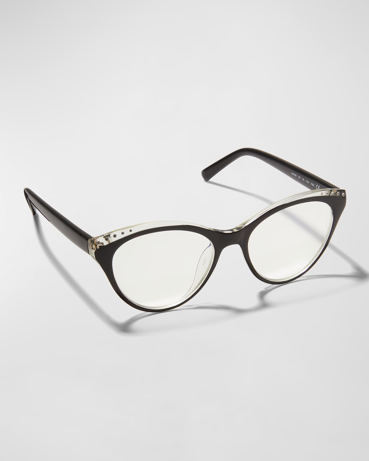 Shop Kate Spade Xarabb Blue Light Blocking Cat-eye Reading Glasses In Black