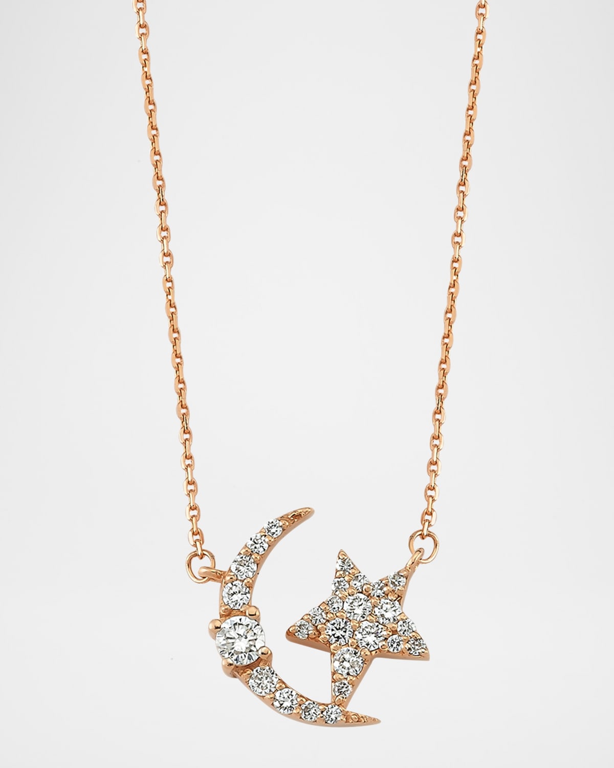 BeeGoddess Sirius Integrated Pendant Necklace with Diamonds