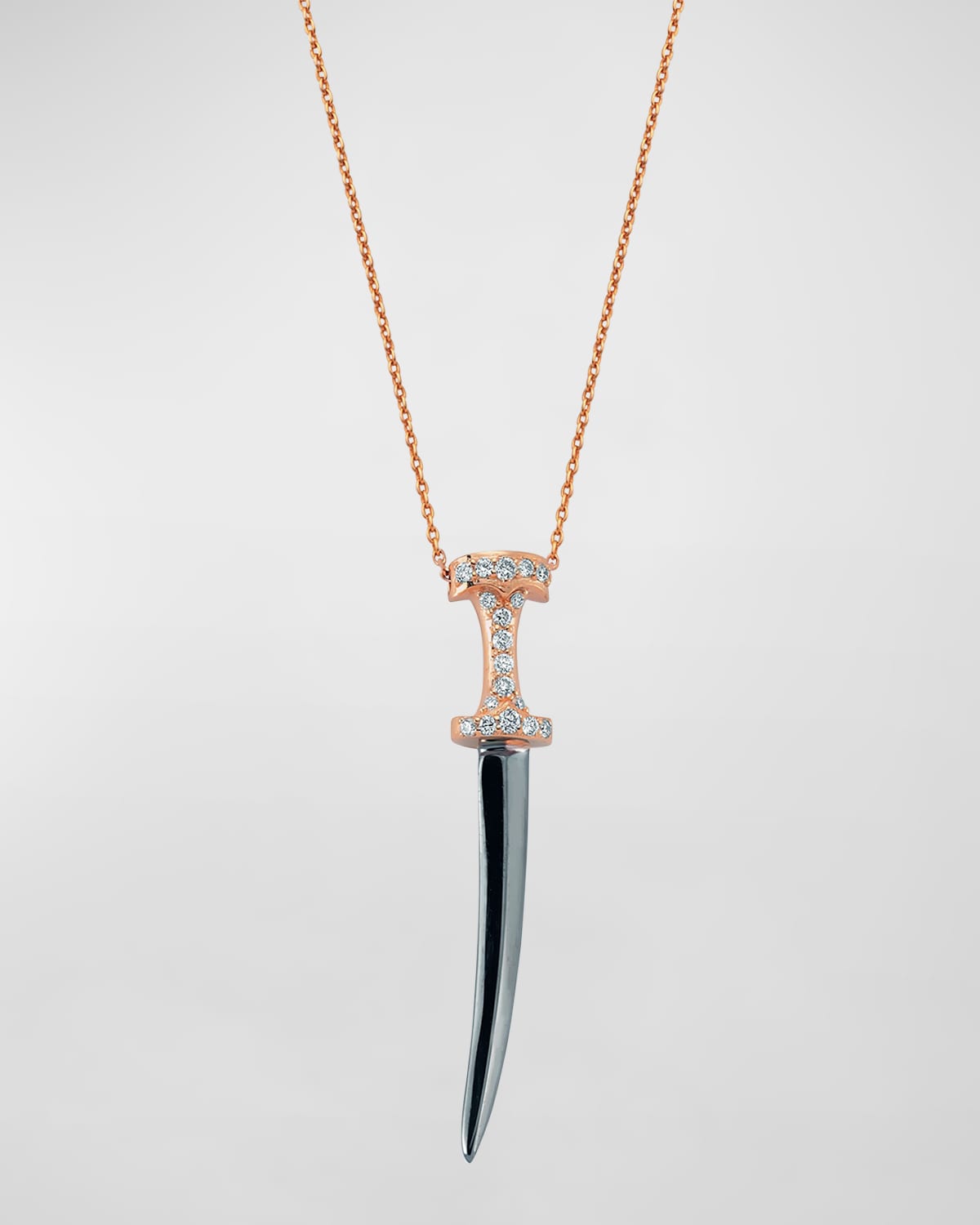 Sword Necklace with Diamonds
