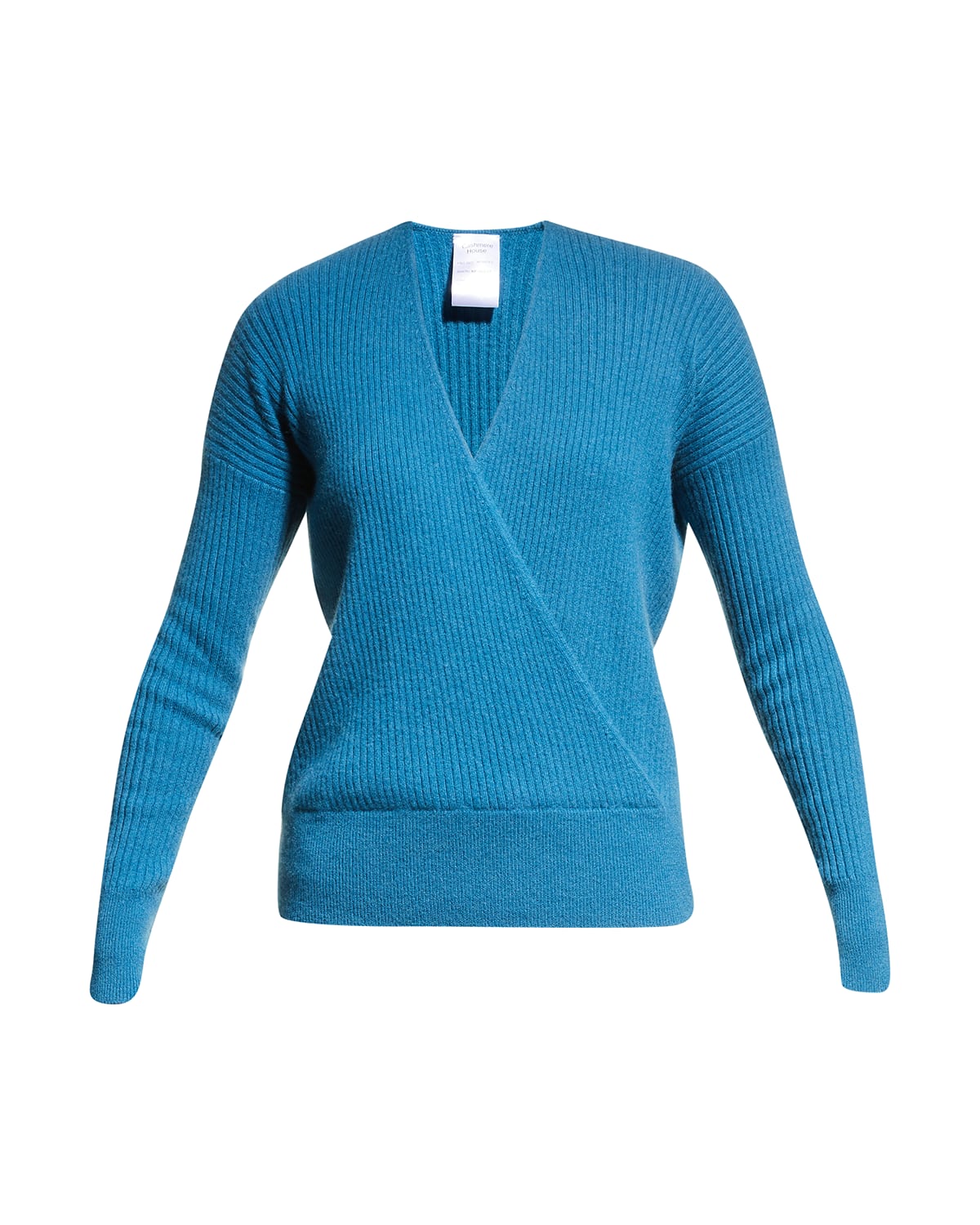 Cashmere faux wrap sweater online