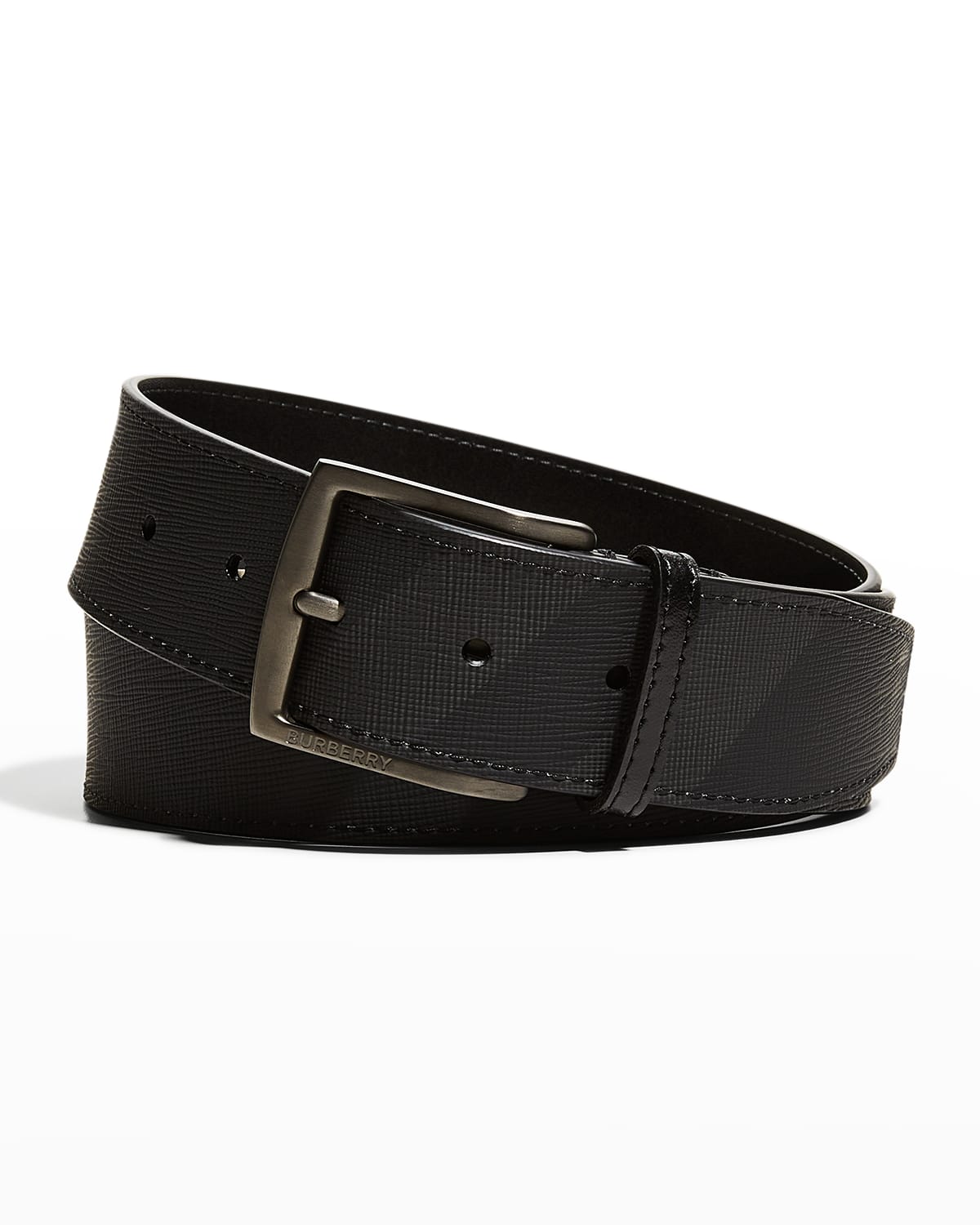 Men's Square Buckle Leather Belt
