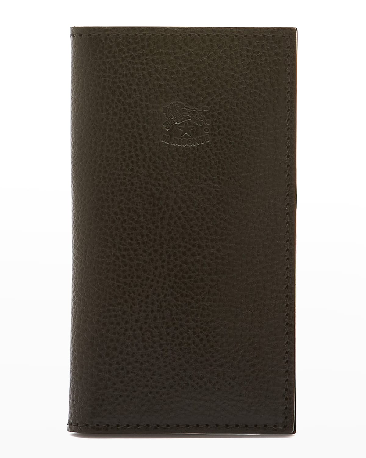 Il Bisonte Acero Flap Leather Card Holder In Black | ModeSens