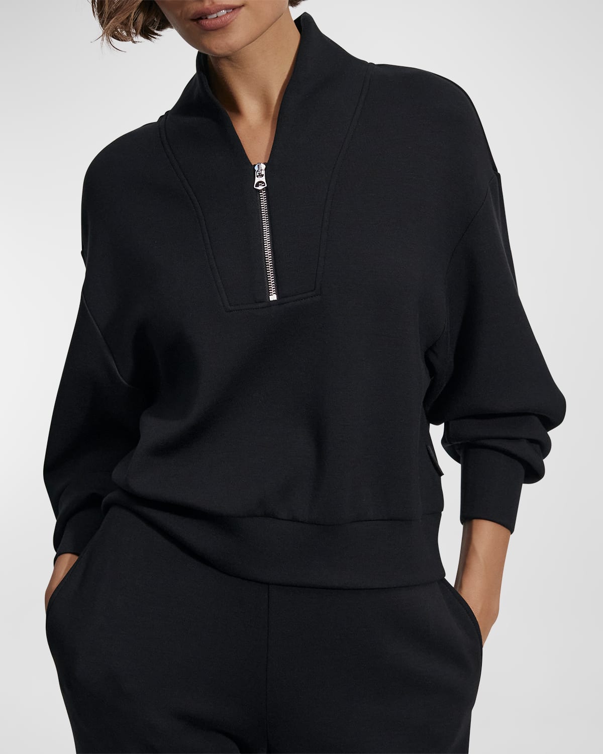 Varley Davidson Viscose Blend Sweatshirt In Black