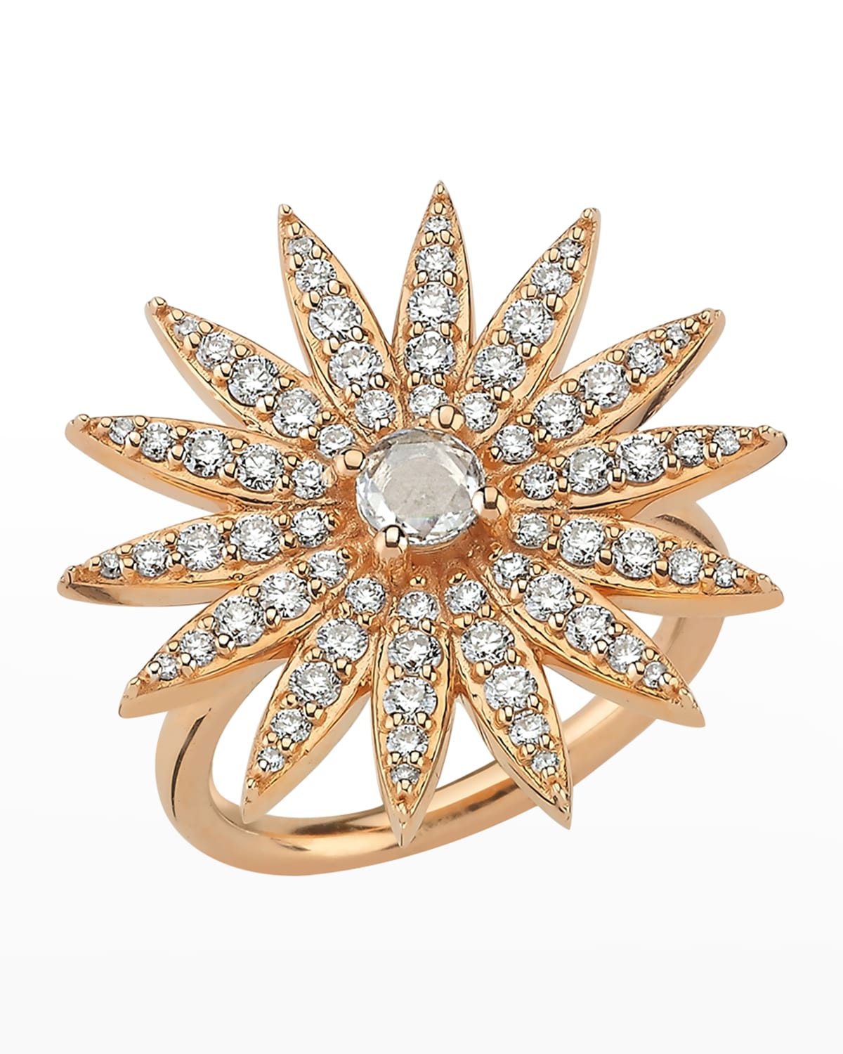 BeeGoddess Empress Diamond Ring in Yellow Gold, Size 7