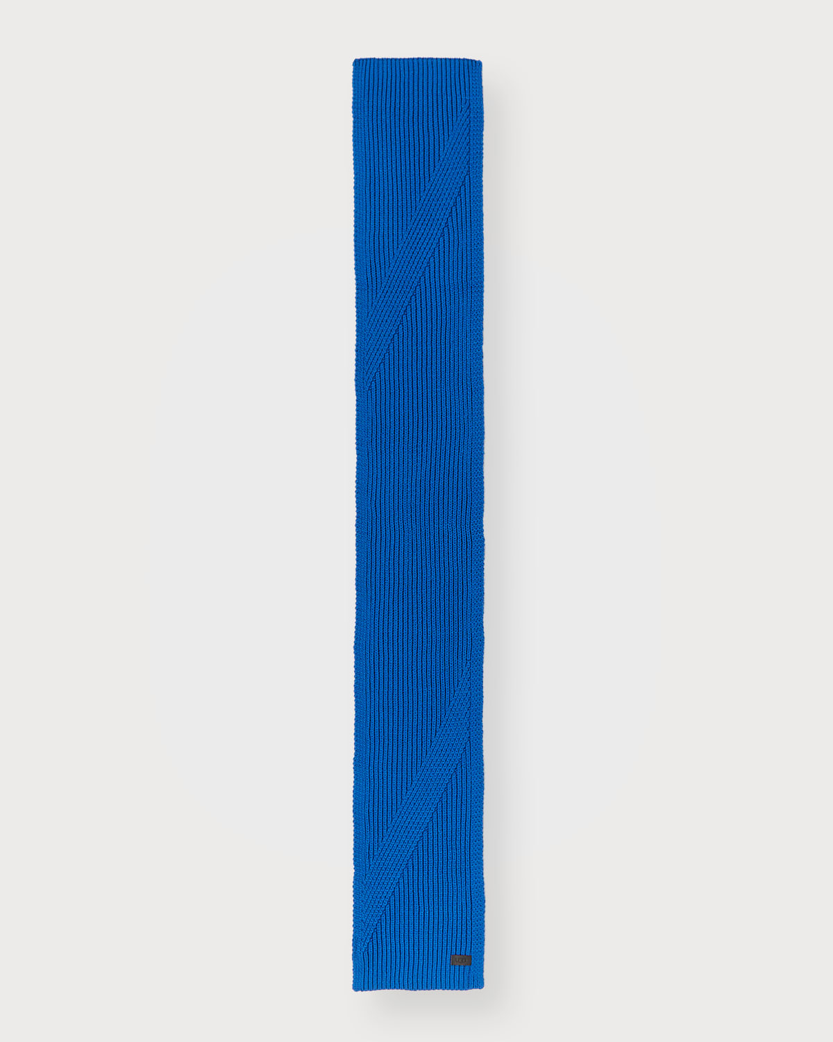 Men's Diagonal Rib-Knit Scarf