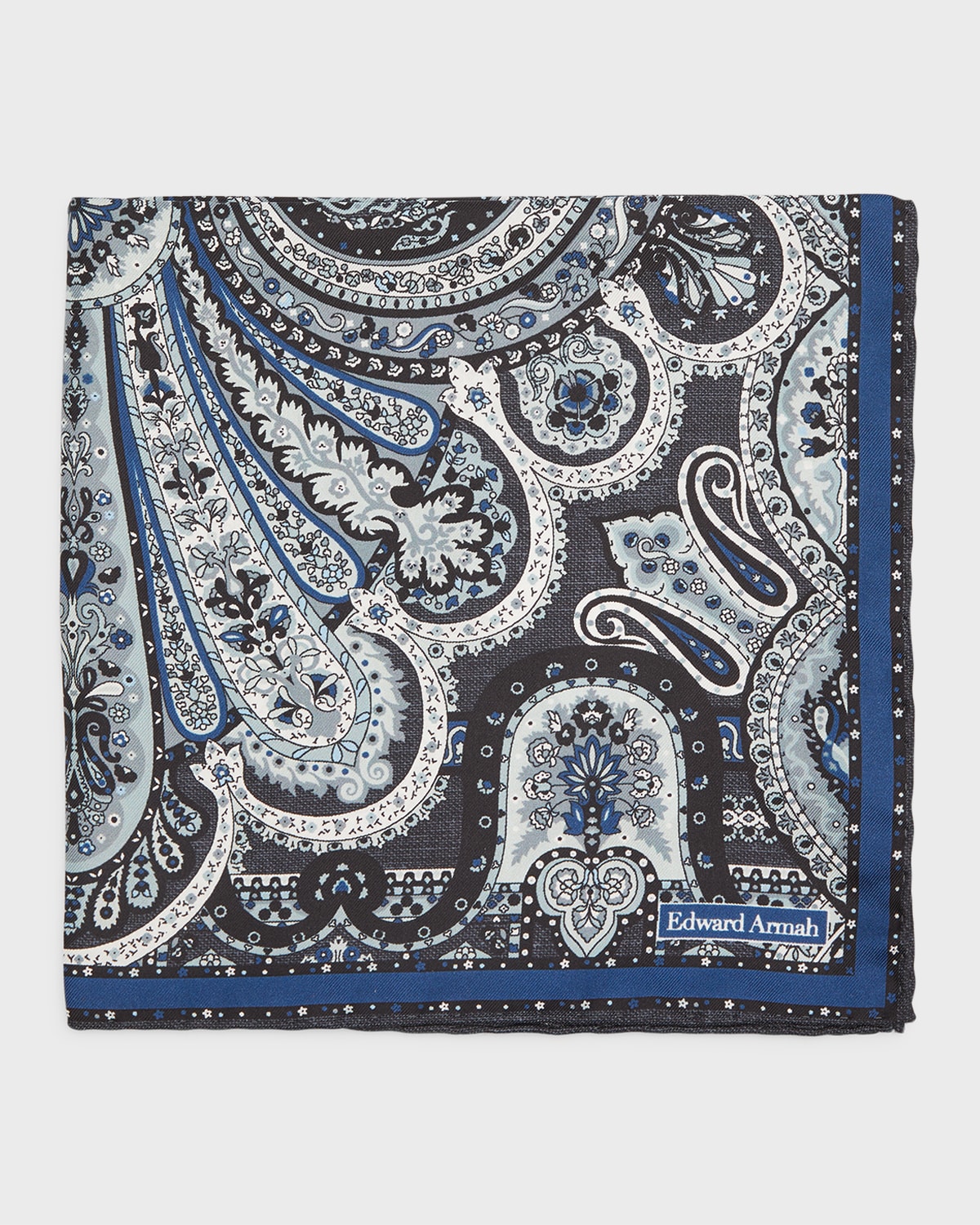 Men's Floral Silk Pocket Square
