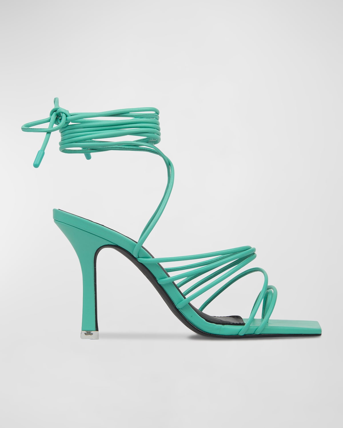 Black Suede Studio Luisa In E Green Buf. Leat