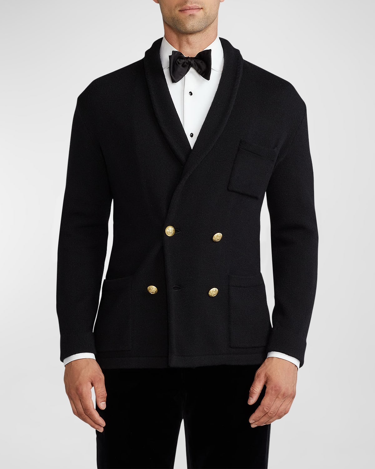 double breasted sweater blazer