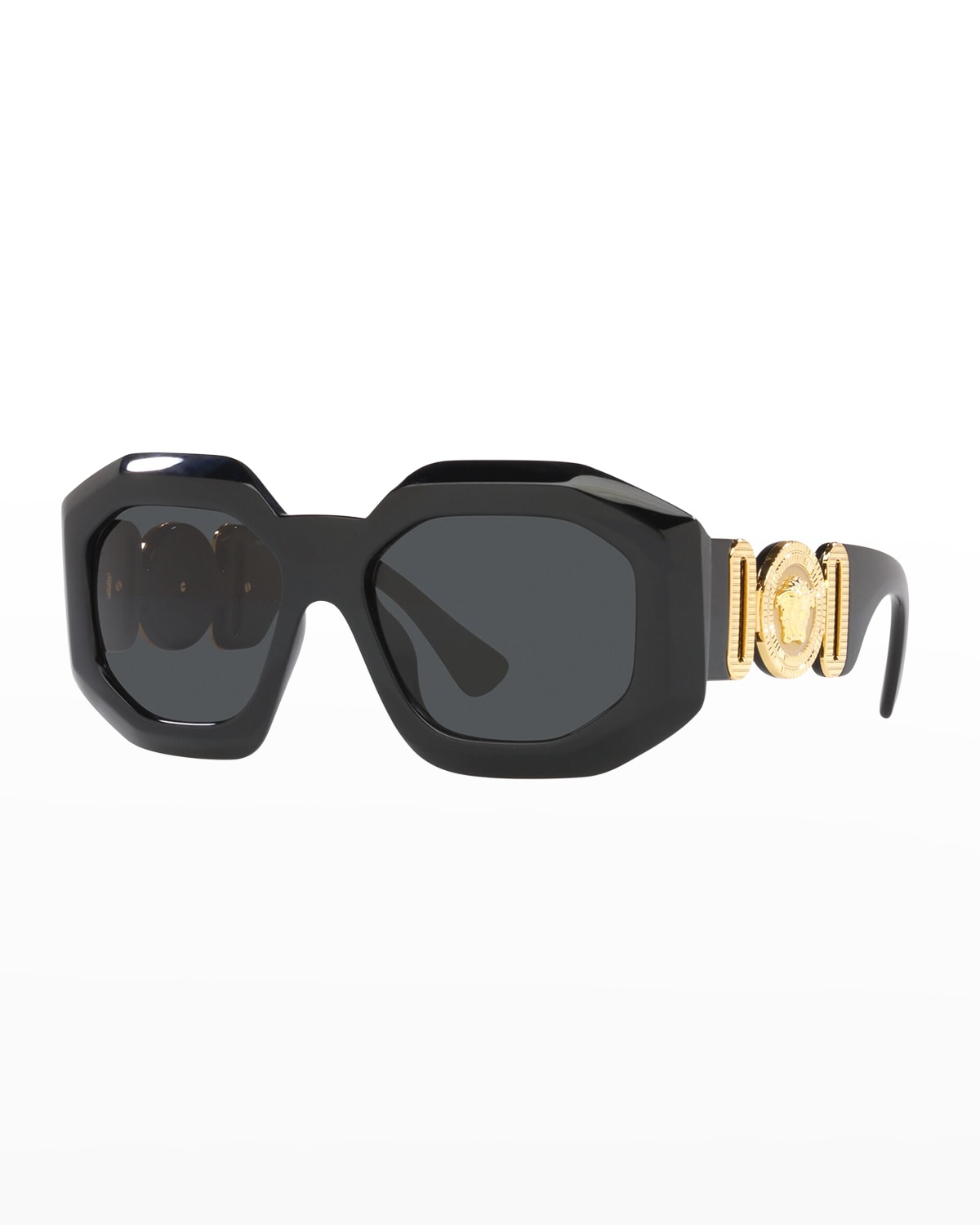 VERSACE MEDUSA SQUARE PLASTIC SUNGLASSES