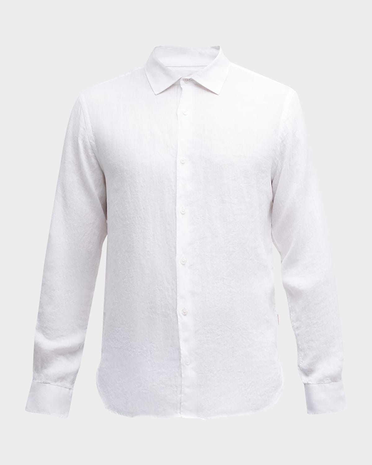 Shop Orlebar Brown Men's Giles Linen Sport Shirt In White