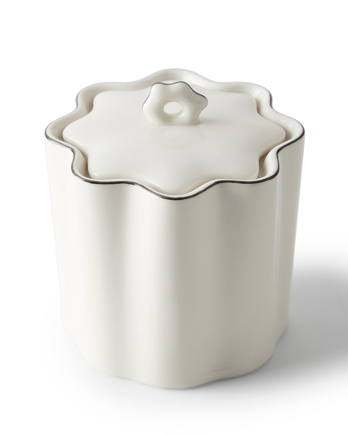 Kassatex Le Marais Cotton Jar In White