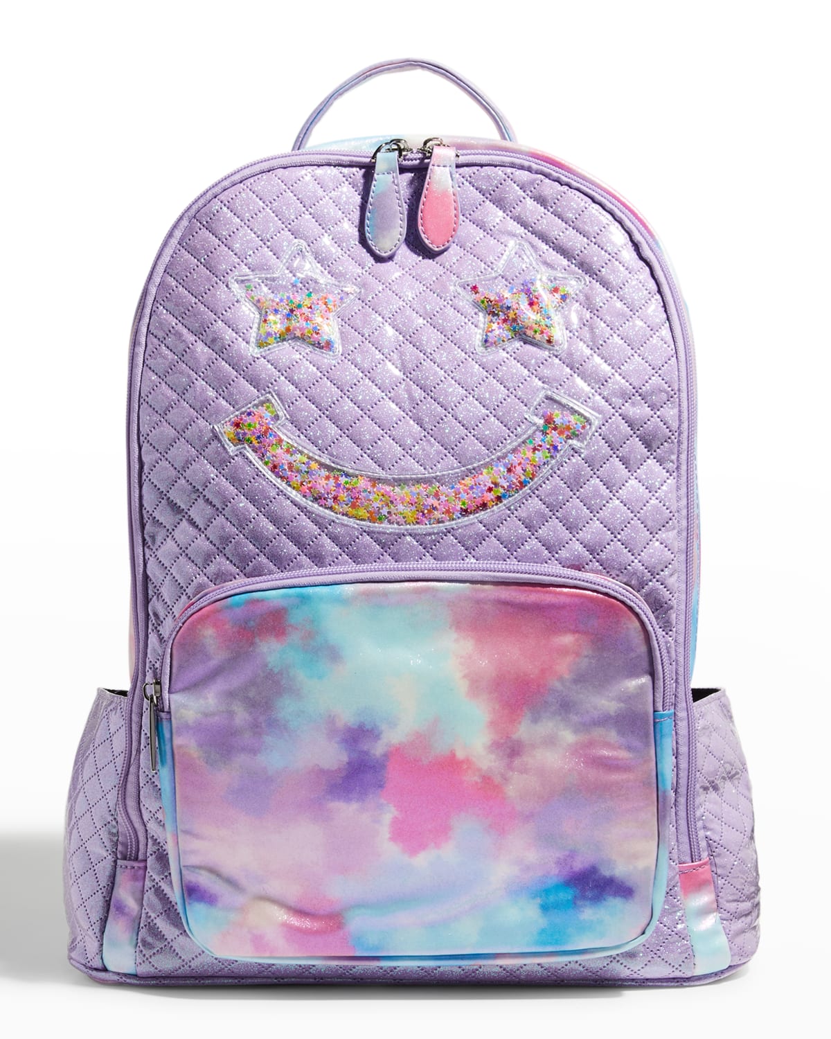 Girl's Tie Dye Happy Face Backpack