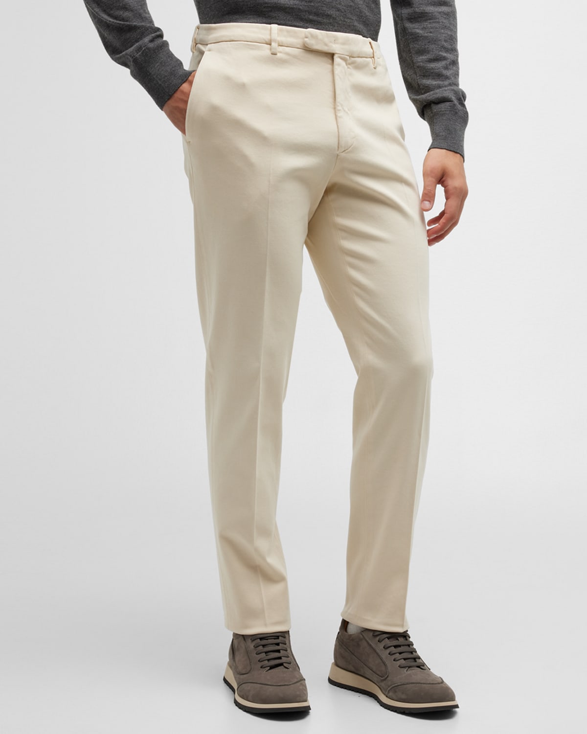 Men's Flat Front Trousers