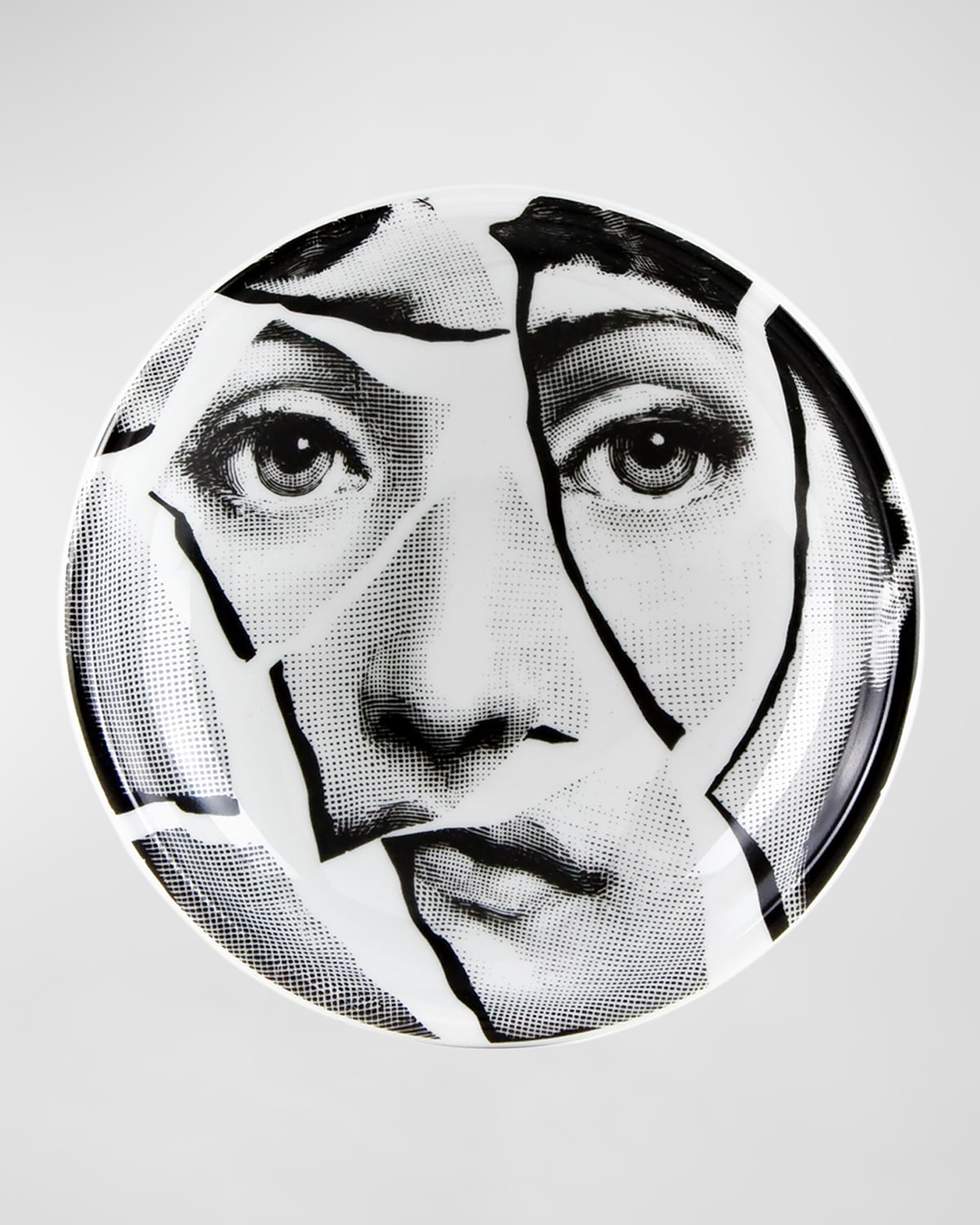 Fornasetti Tema E Variazioni No.2 Round Ashtray In Blackwhite