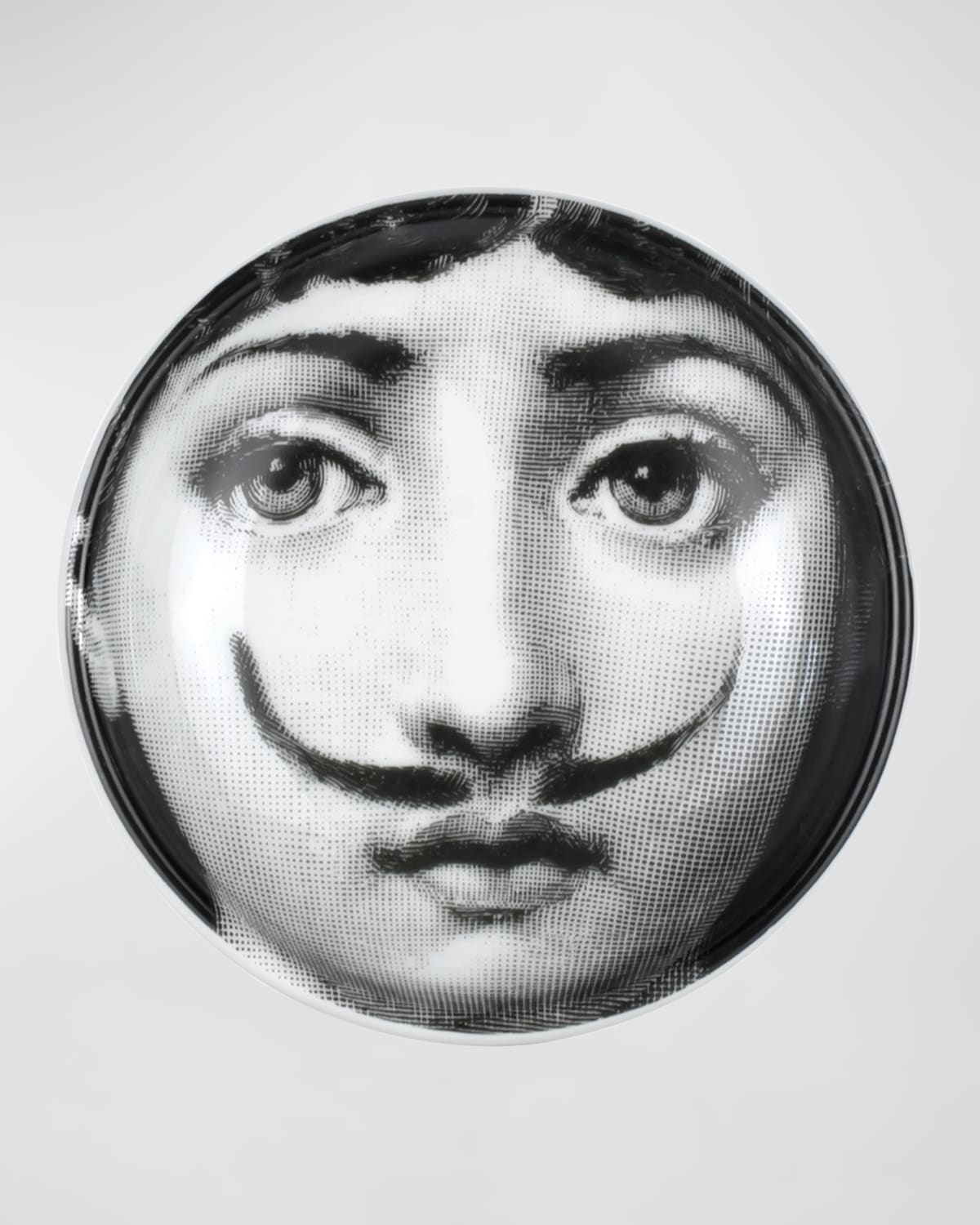 Shop Fornasetti Tema E Variazioni No.2 Round Ashtray In Blackwhite