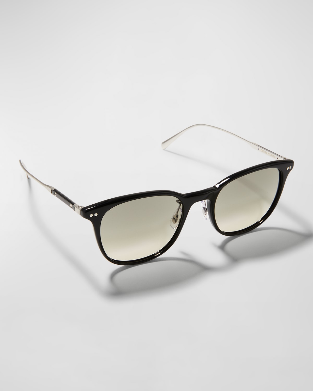 Brunello Cucinelli & Oliver Peoples Gerardo Oval Acetate & Metal Sunglasses