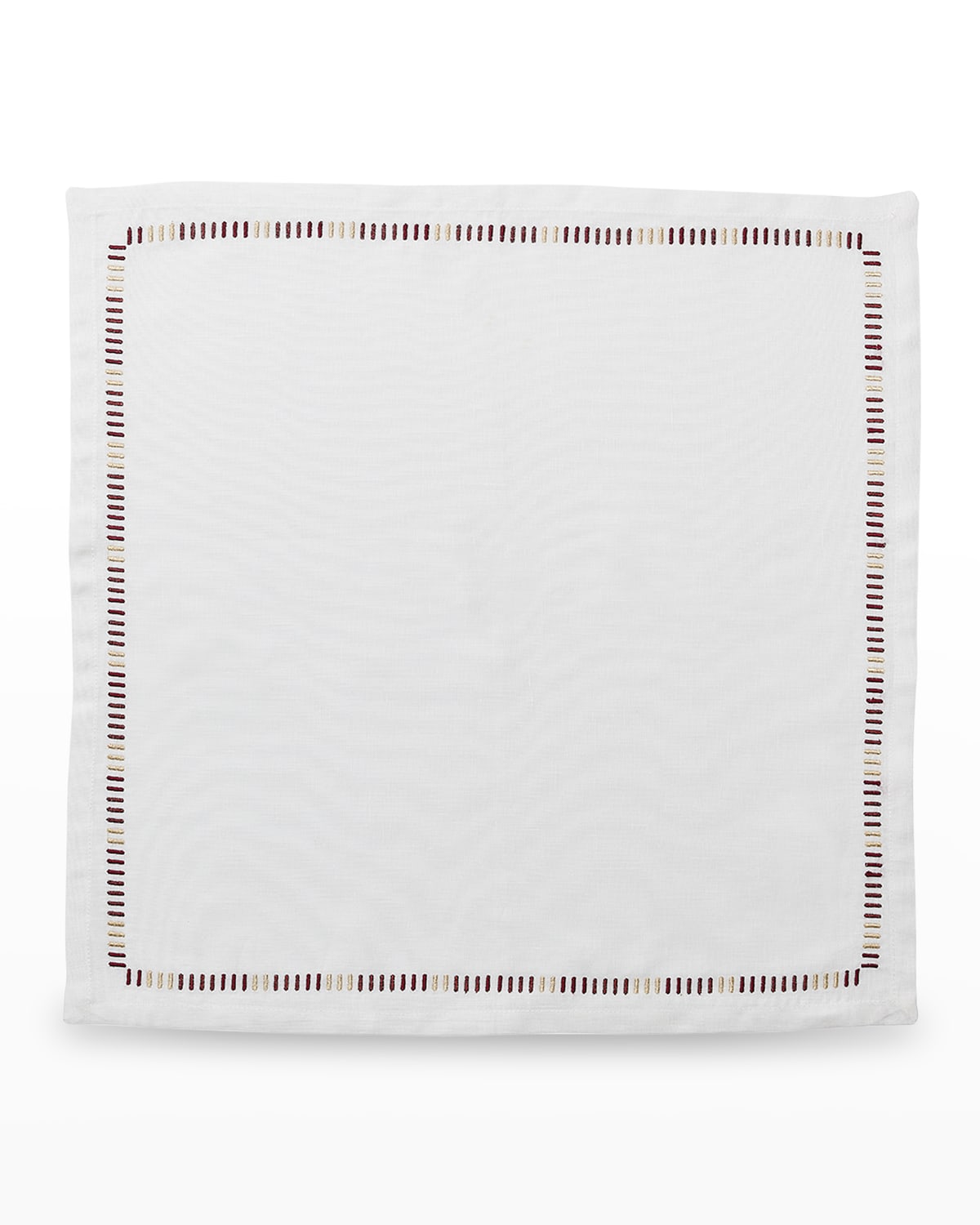 Shop Baccarat X Kim Seybert Harmonie Napkin In White/red/gold