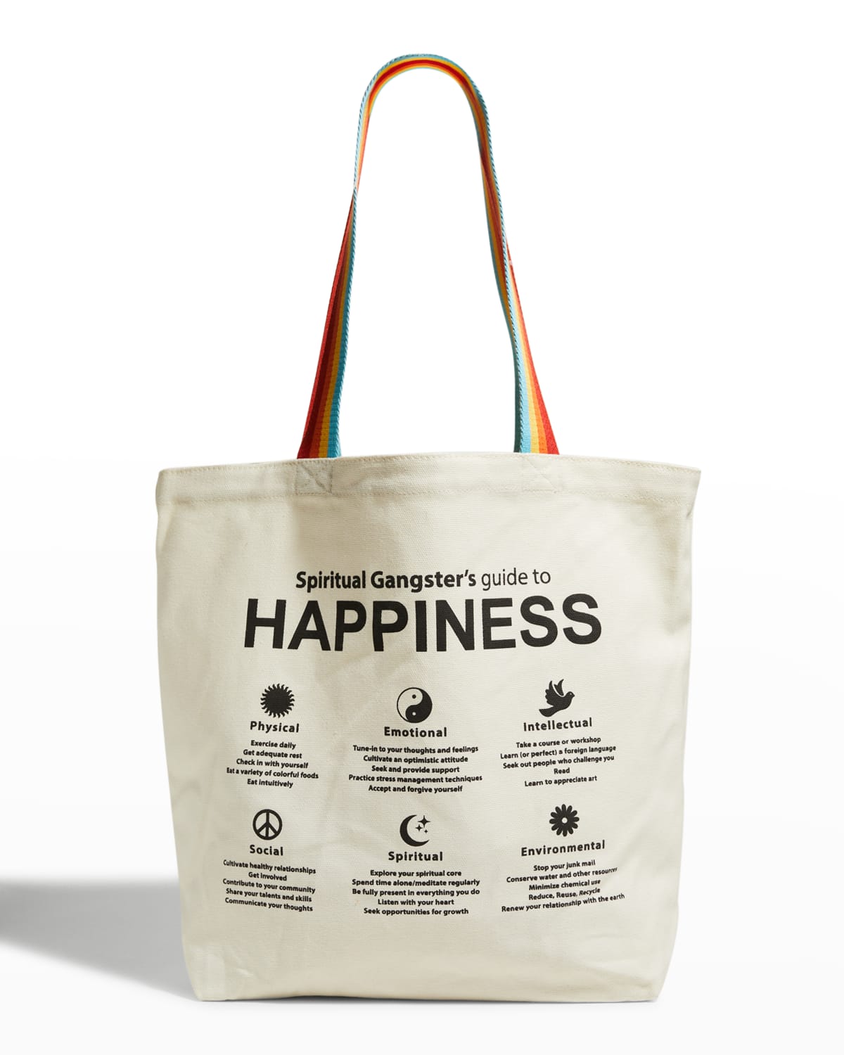 Guide To Happiness Canvas Tote