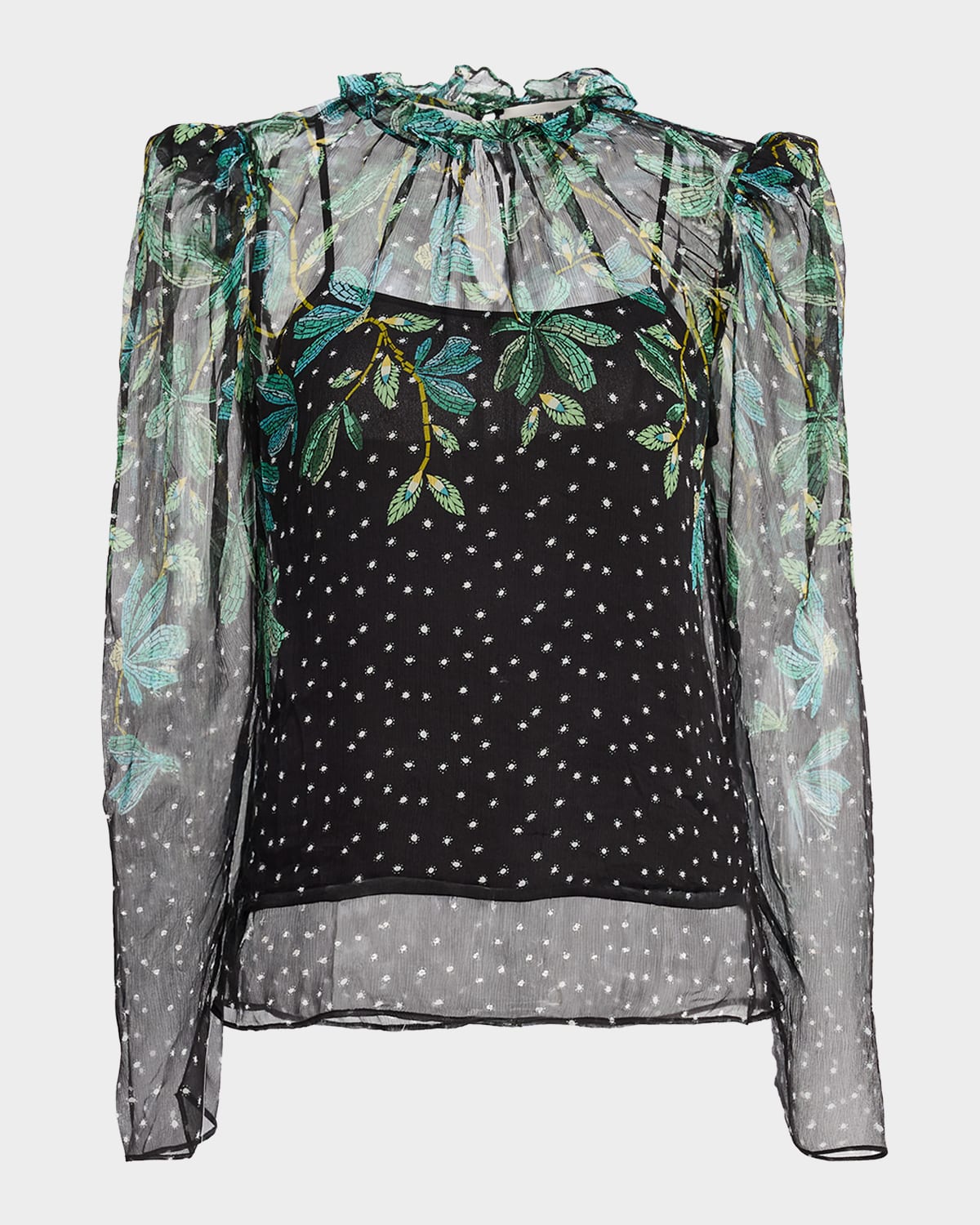 Saloni Mel-b Floral Silk Georgette Blouse