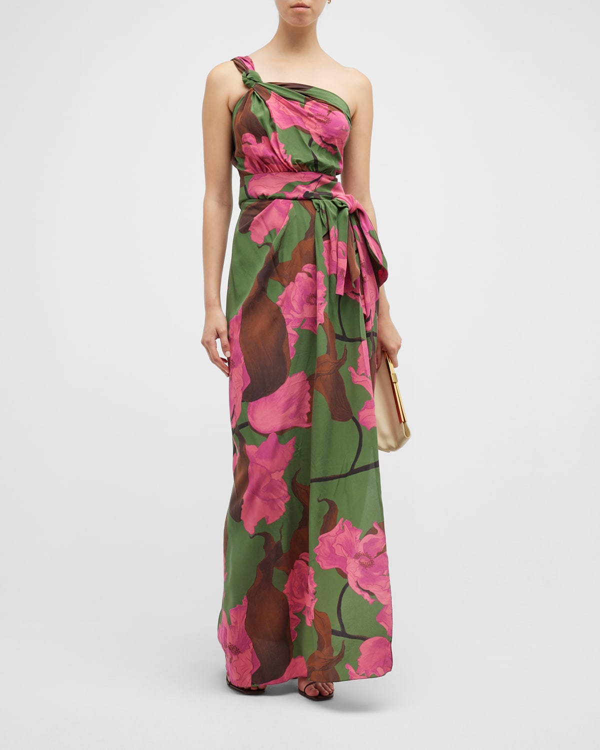 Johanna Ortiz San Basilio Convertible Dress In Florals Grn Amber