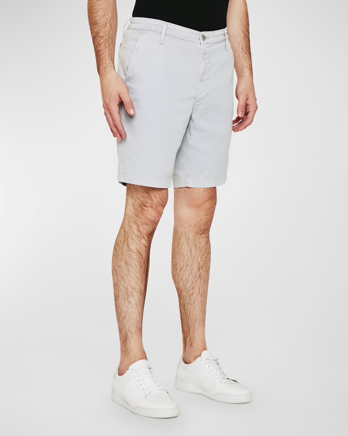 Ag Wanderer Stretch Chino Shorts In Sulfur White Sa
