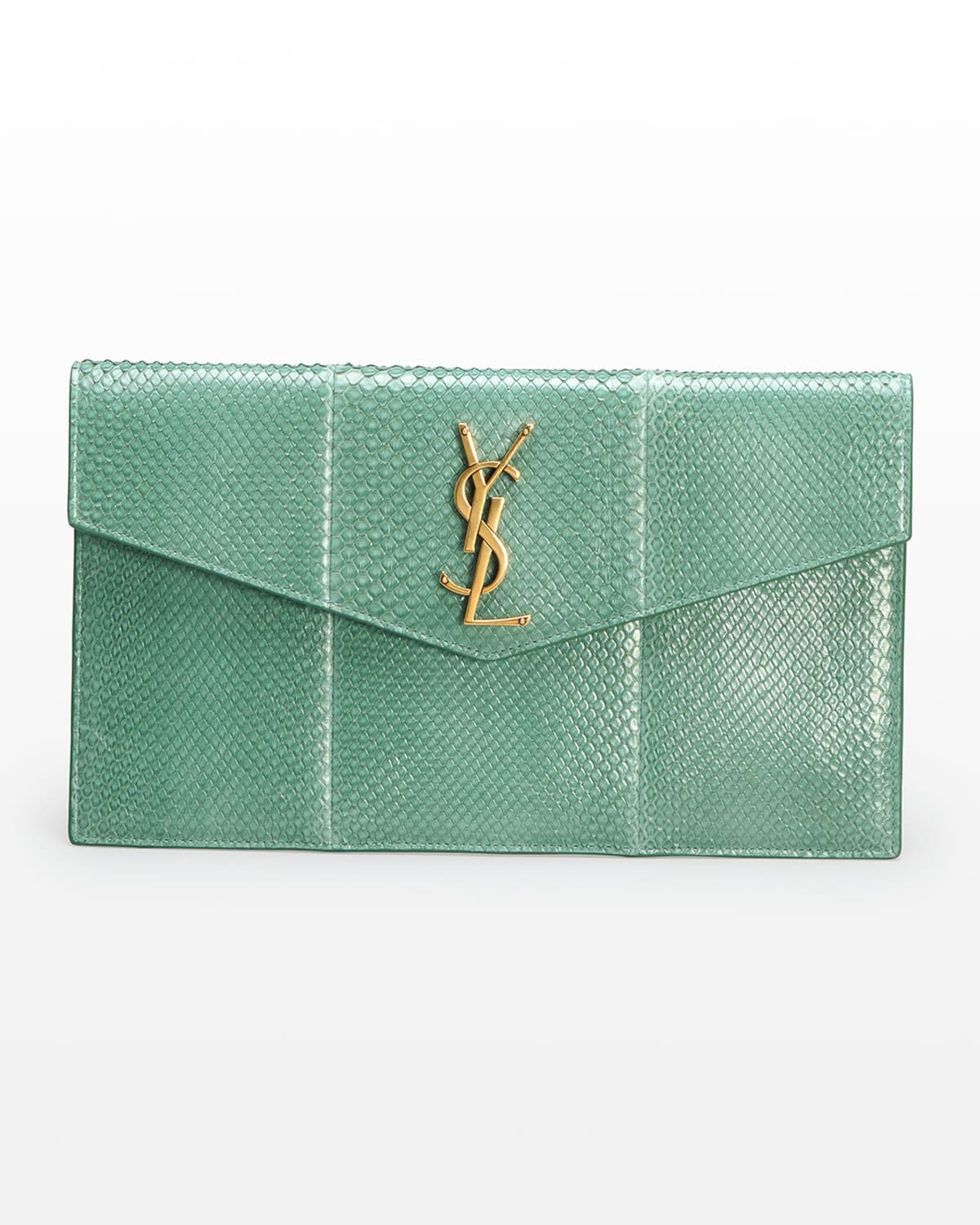 Ysl top green clutch