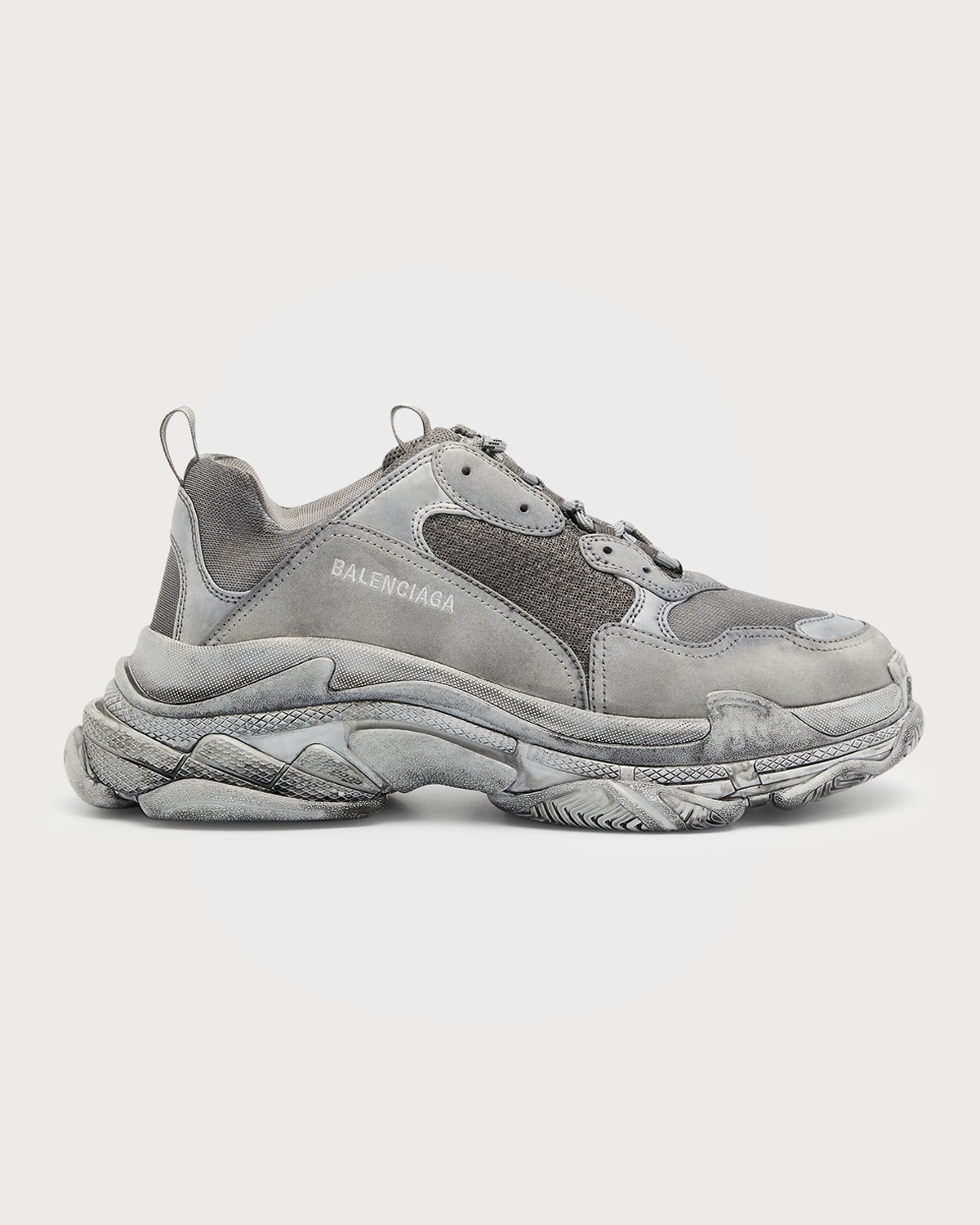 Balenciaga Men s Triple S Double Foam Mesh Sneakers Smart Closet