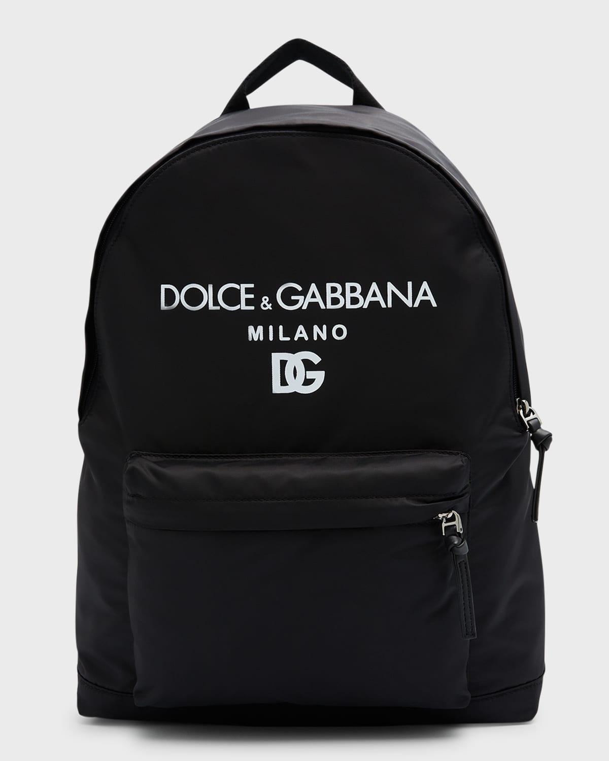 Shop Dolce & Gabbana Kid's Logo Backpack In Nero