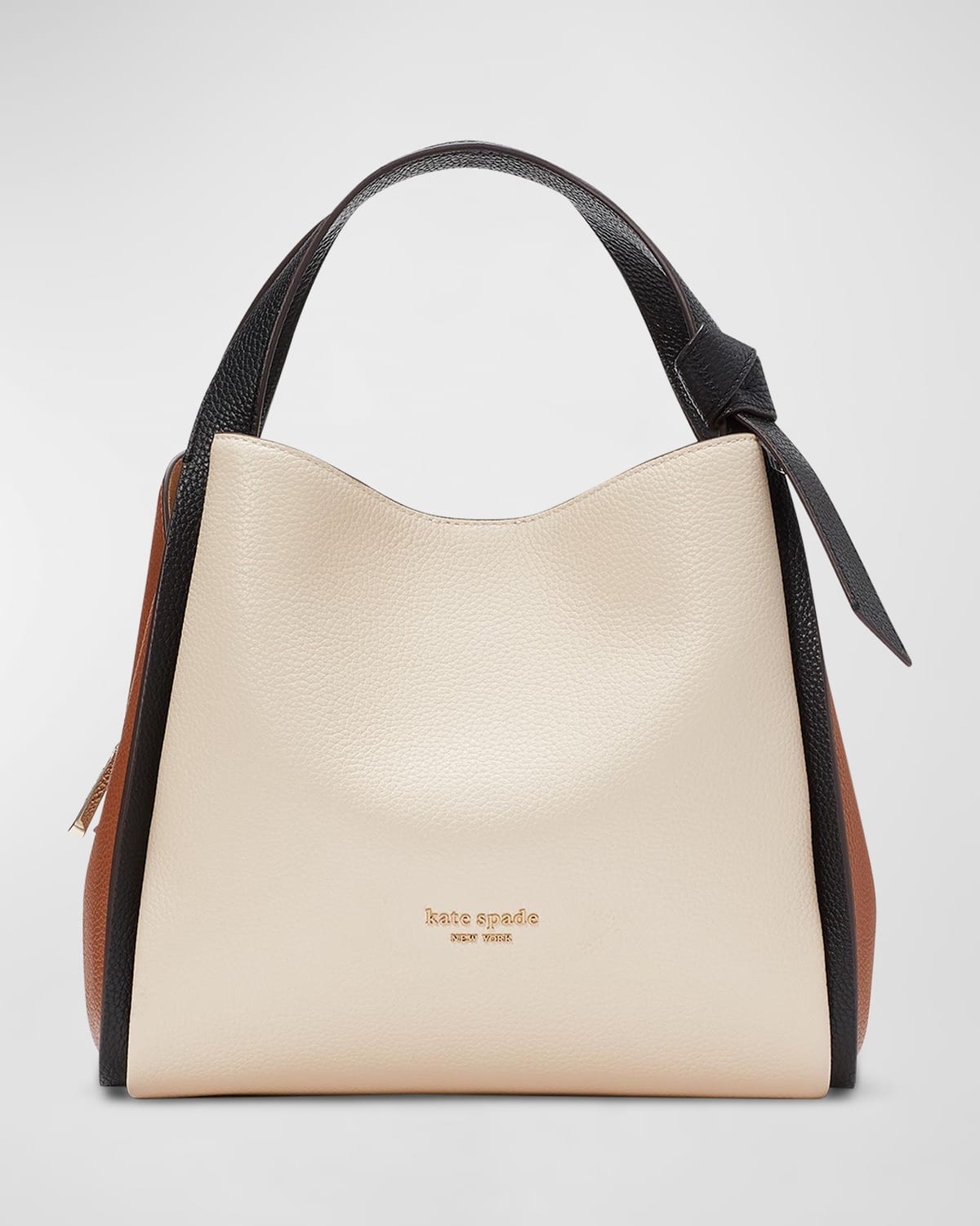 Kate Spade New York Leather Bucket Bag - Neutrals Bucket Bags