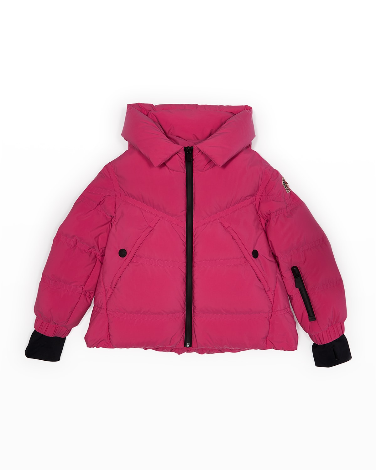 Moncler Kids' Girl's Vernayaz Giubotto Jacket In Pink | ModeSens