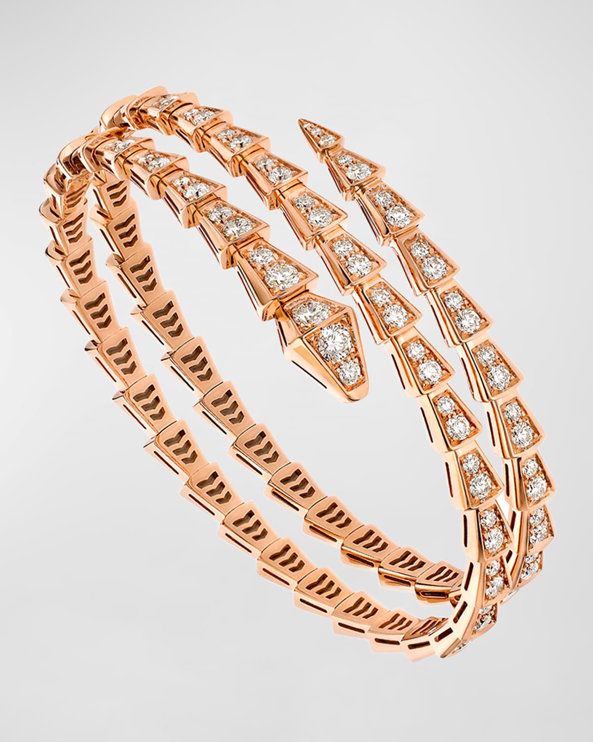 Bvlgari Serpenti Viper 2-coil Bracelet In 18k Rose Gold And