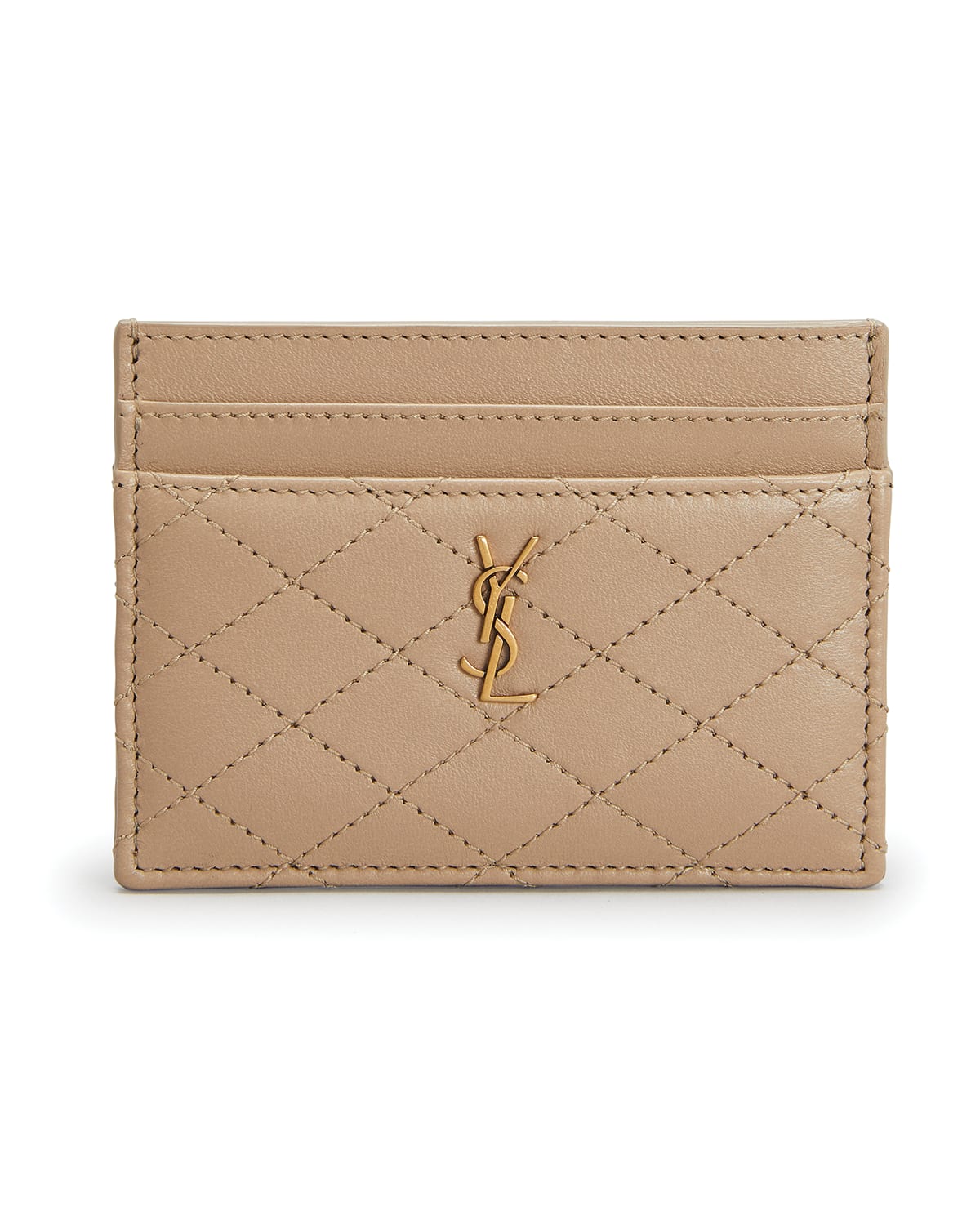 Gaby YSL Quilted Lambskin Card Case
