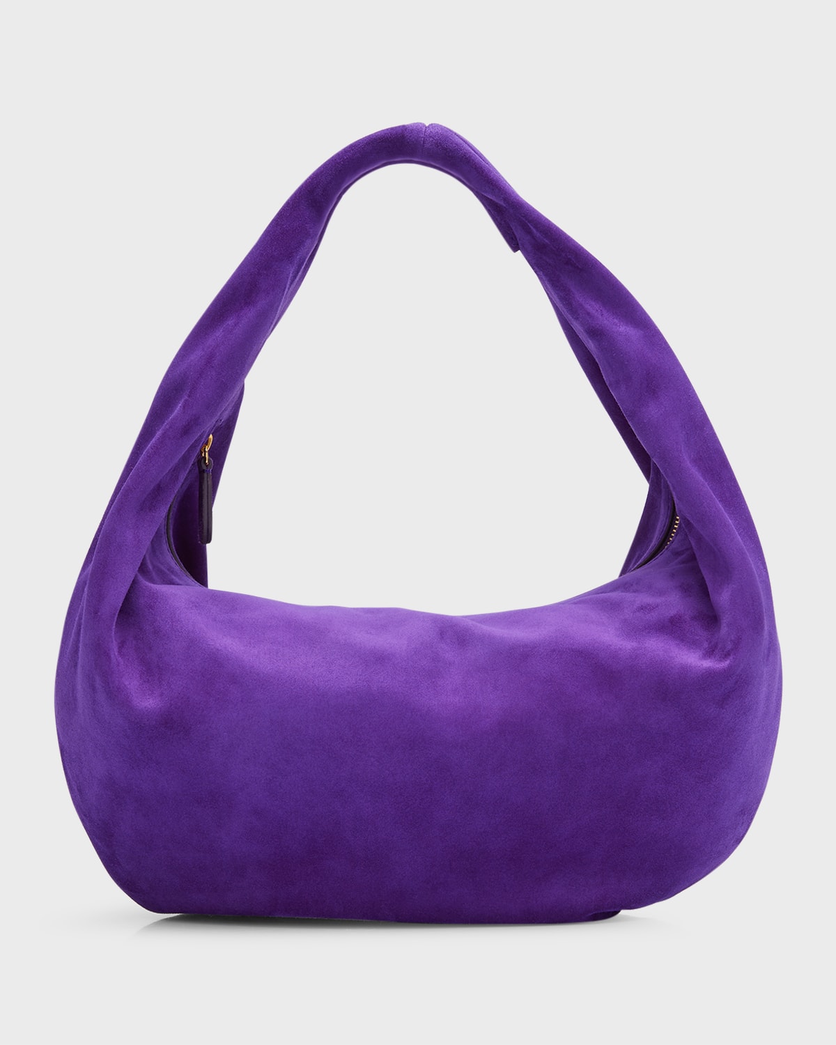 KHAITE OLIVIA MEDIUM SUEDE HOBO BAG