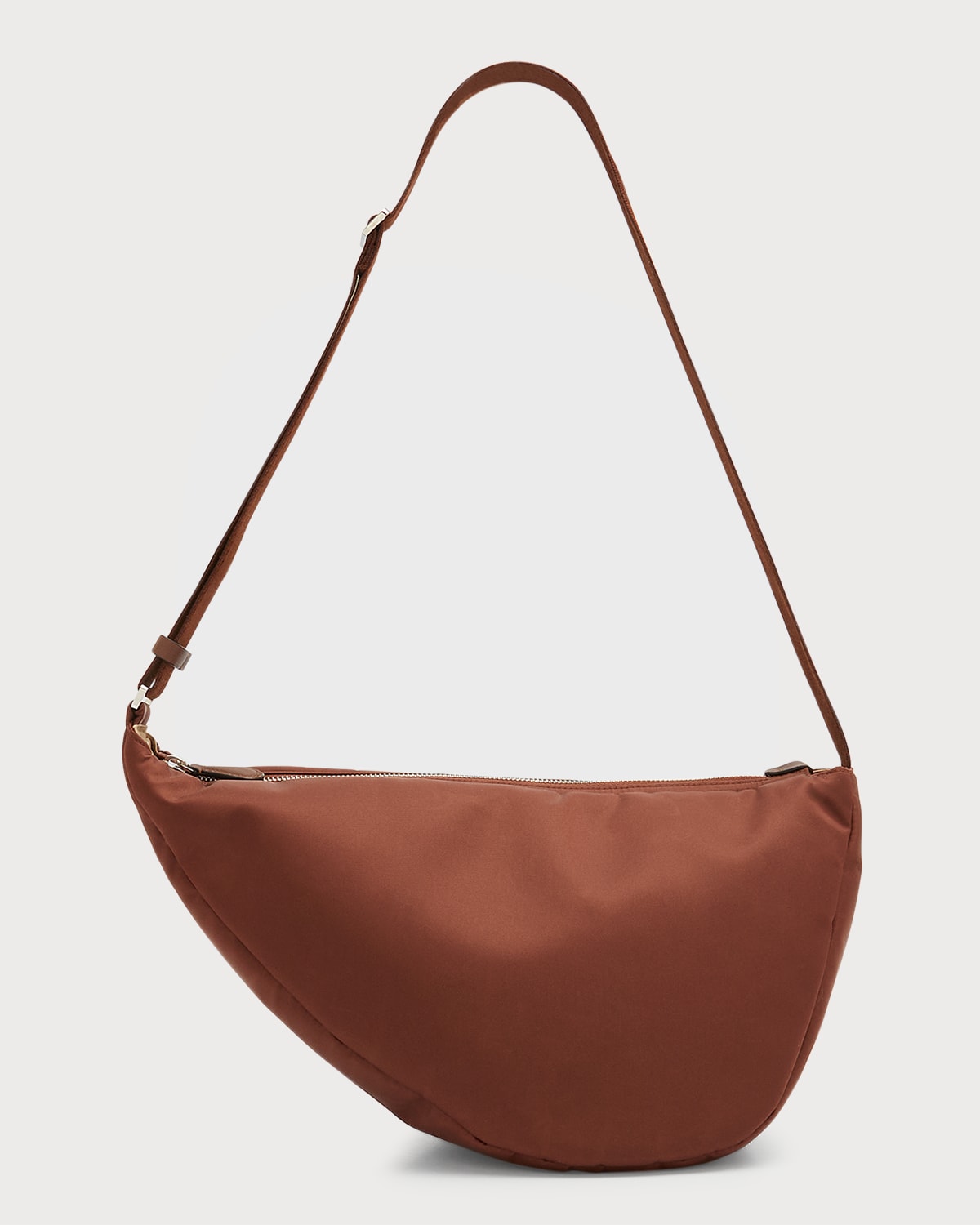 The Row Slouchy Banana Small Crossbody Bag in Brown