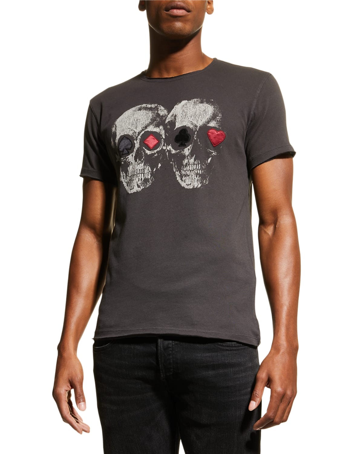 Men's Double Skull Graphic T-Shirt