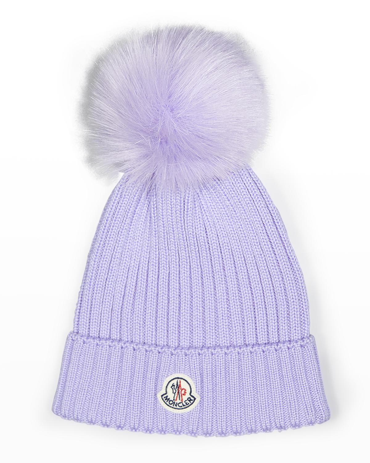 Moncler Purple Knit Beanie Moncler x Fragment Purple Wool Beanie – Mine & Yours main image 3