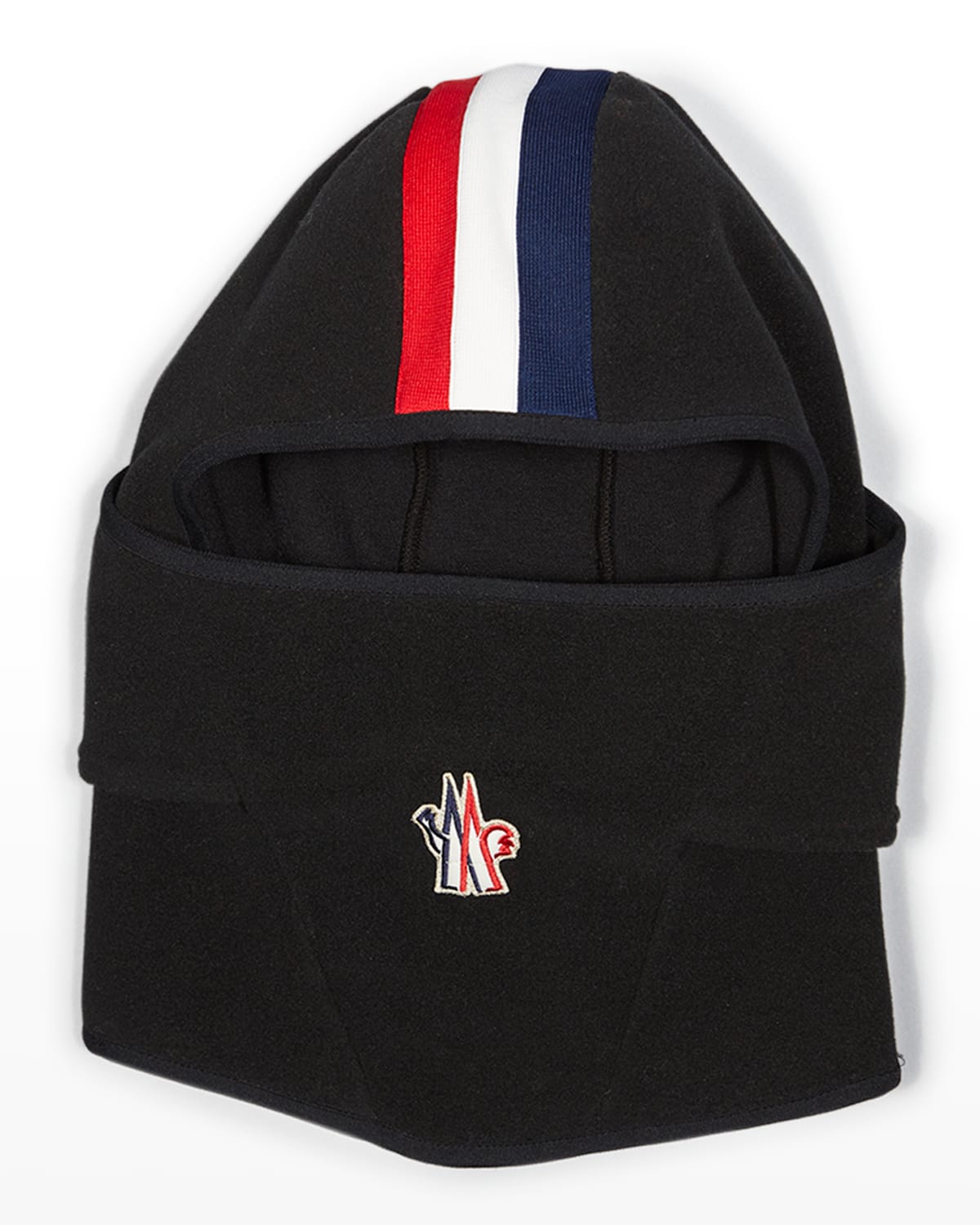 Moncler Black Tricolour Stripe Ski Balaclava | ModeSens
