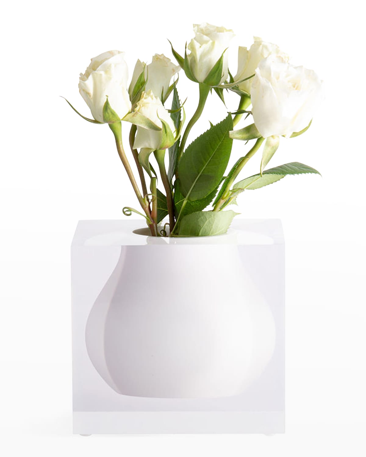 Shop Jr William Mosco Bud Vase In Hamptons White
