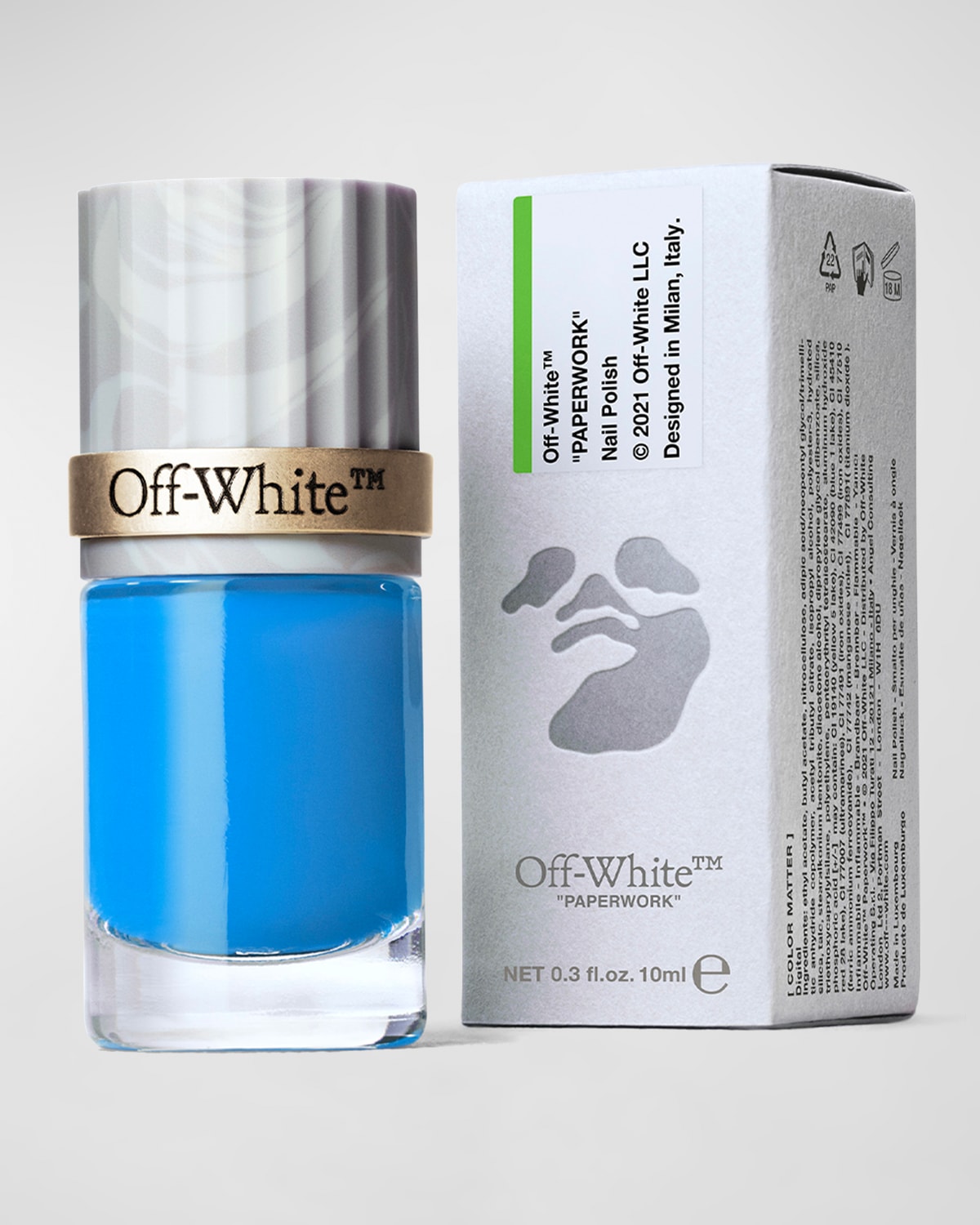 Shop Off-white Paperwork Color Matter Nail Polish, Digital