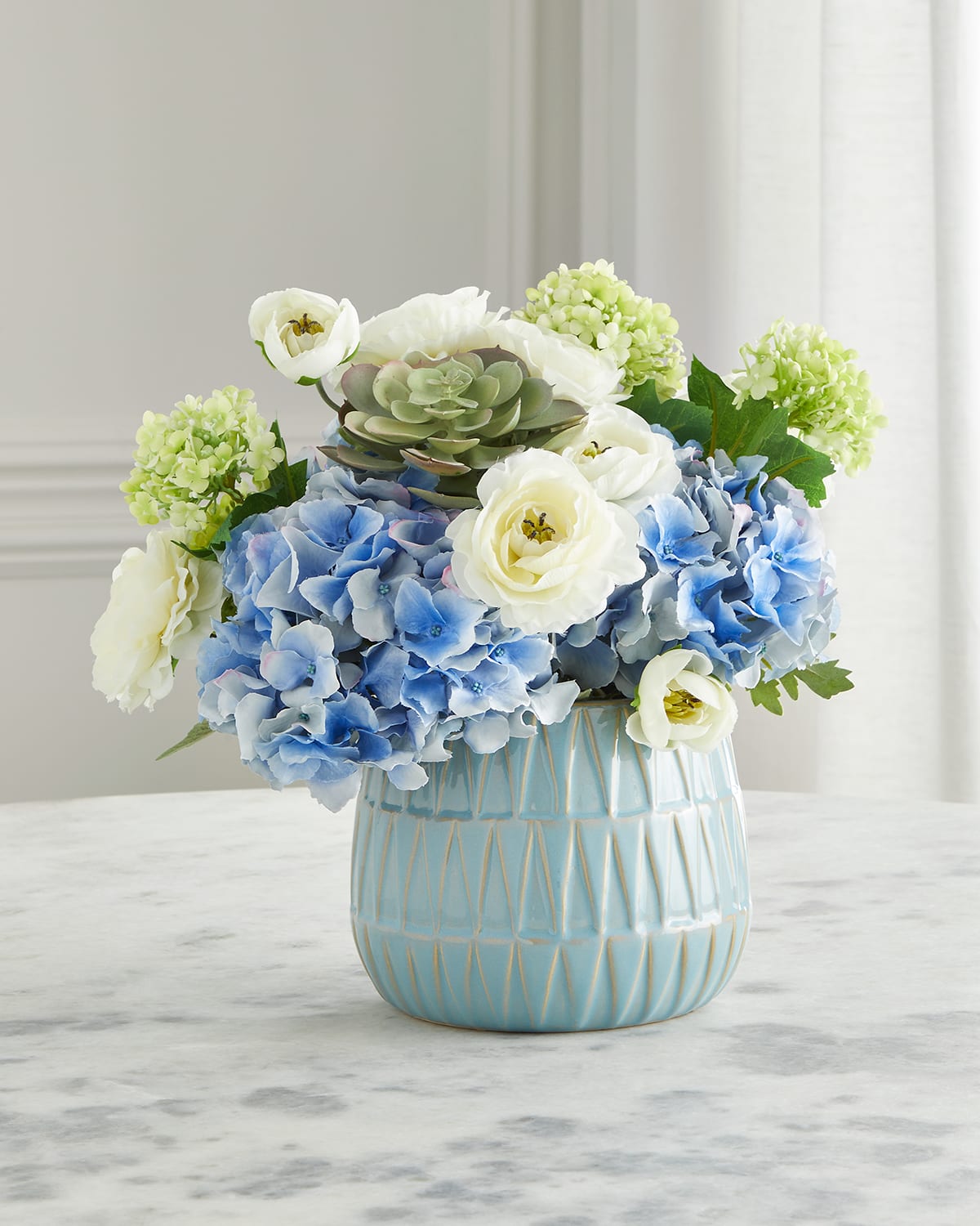 Blue Garden Floral Arrangement