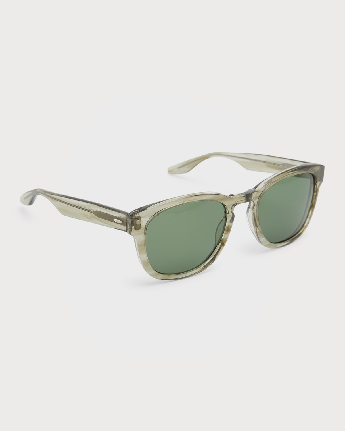 Barton Perreira Men's Nelson Keyhole-Bridge Round Sunglasses