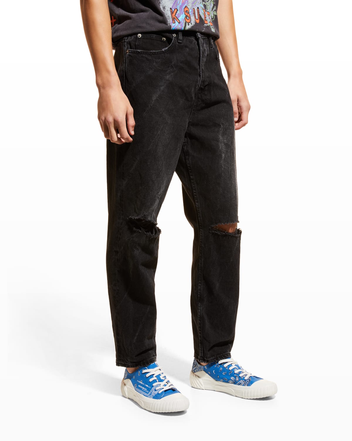 Men's Bullet Marbled Relaxed-Fit Jeans