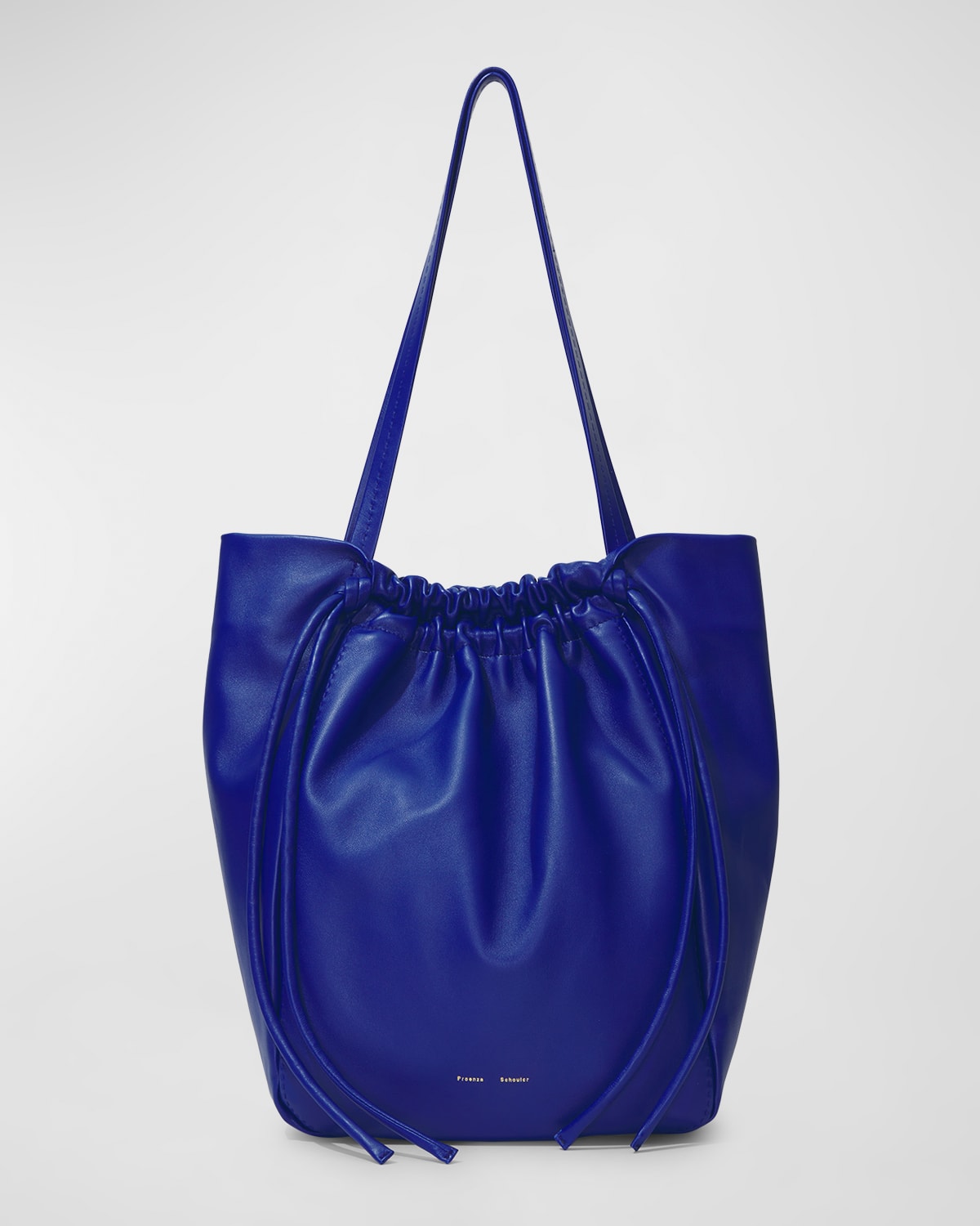 Proenza Schouler Drawstring Calf Leather Tote Bag In Cobalt