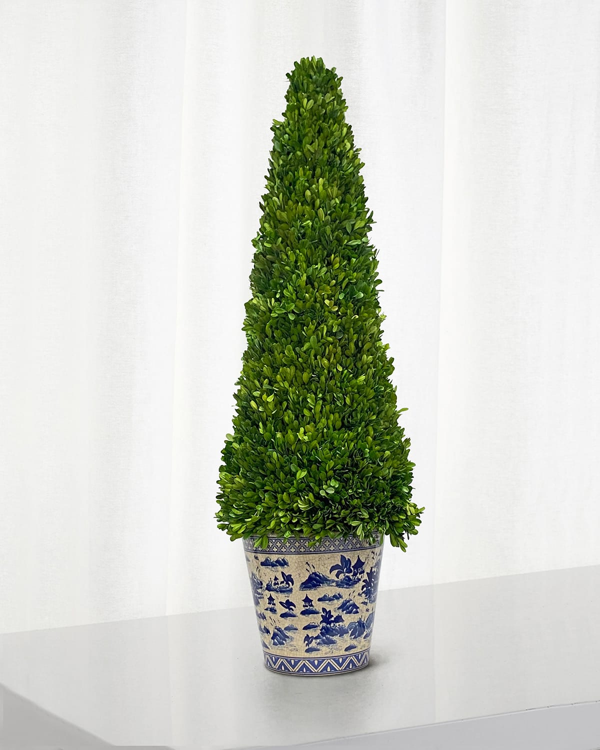 Winward Home Boxwood Tall Topiary In Green
